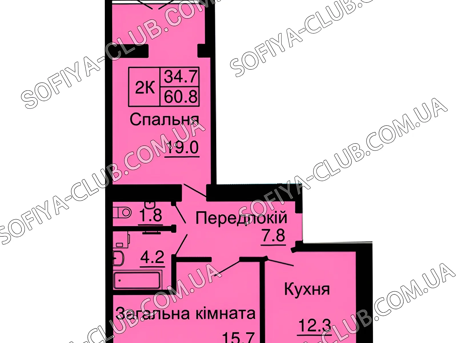 Продається 2-кімнатна квартира 60.8 кв. м у Софіївській Борщагівці, вул. Боголюбова, 15 - фото 1