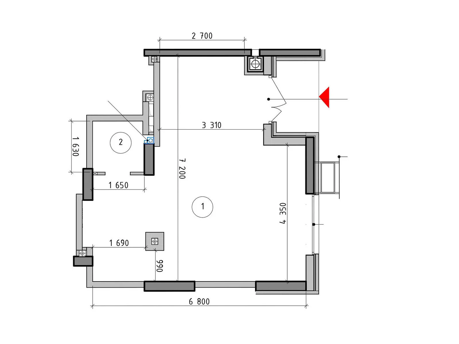 Продается офис 40.2 кв. м в бизнес-центре, цена: 73687 $ - фото 1