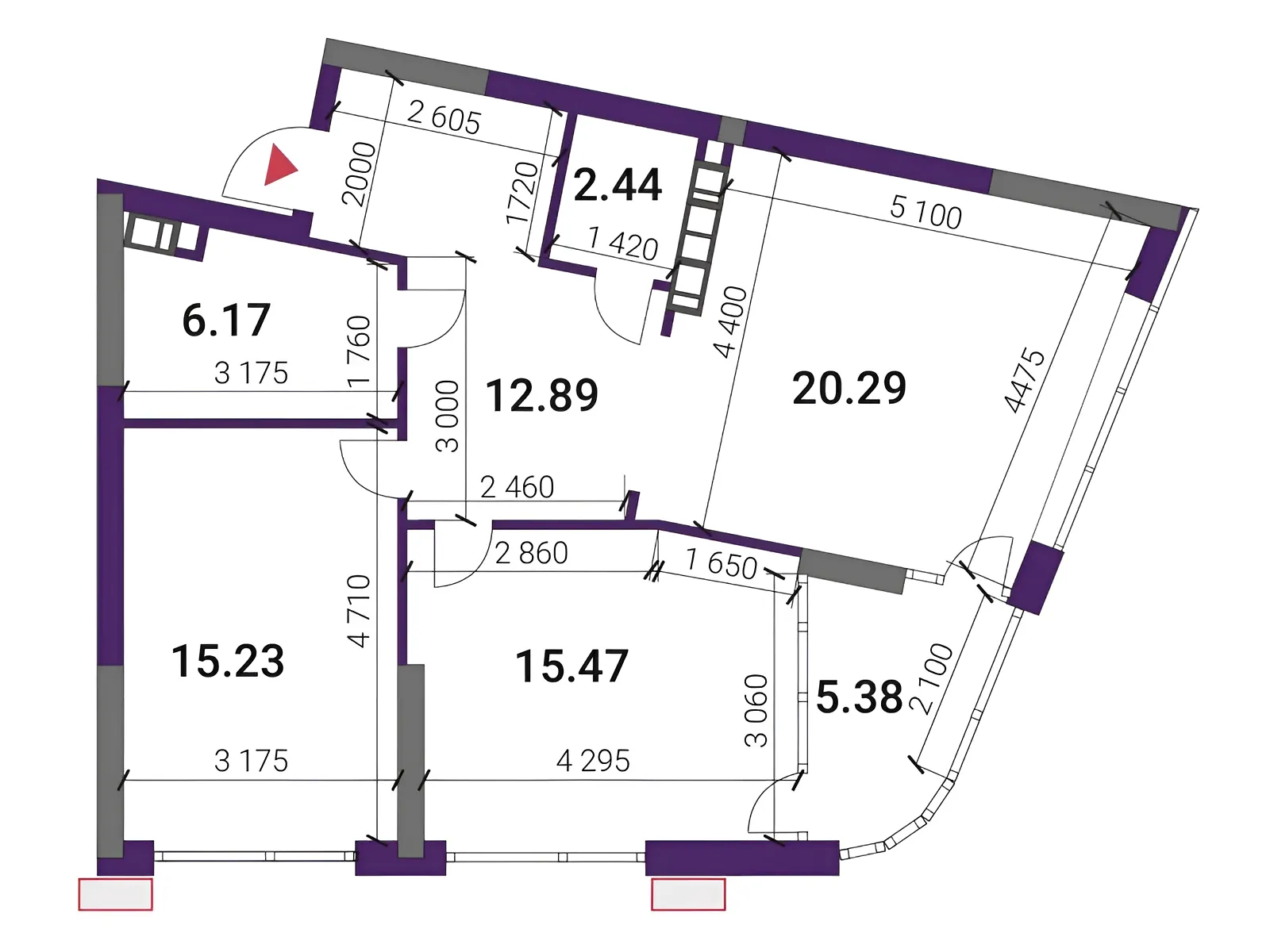 Продается 2-комнатная квартира 79 кв. м в Киеве, наб. Днепровская, 15Є - фото 1