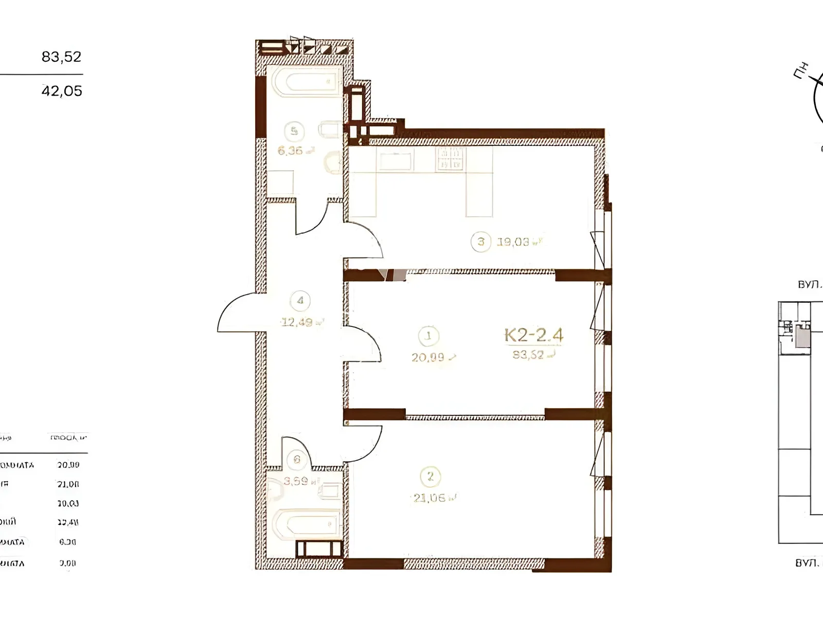 Продается 2-комнатная квартира 84 кв. м в Киеве, ул. Предславинская, 35 - фото 1