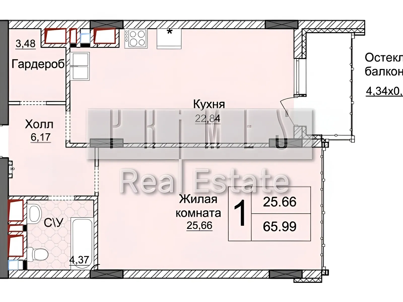 Продається 1-кімнатна квартира 67 кв. м у Києві, вул. Андрія Верхогляда(Драгомирова), 17 - фото 1