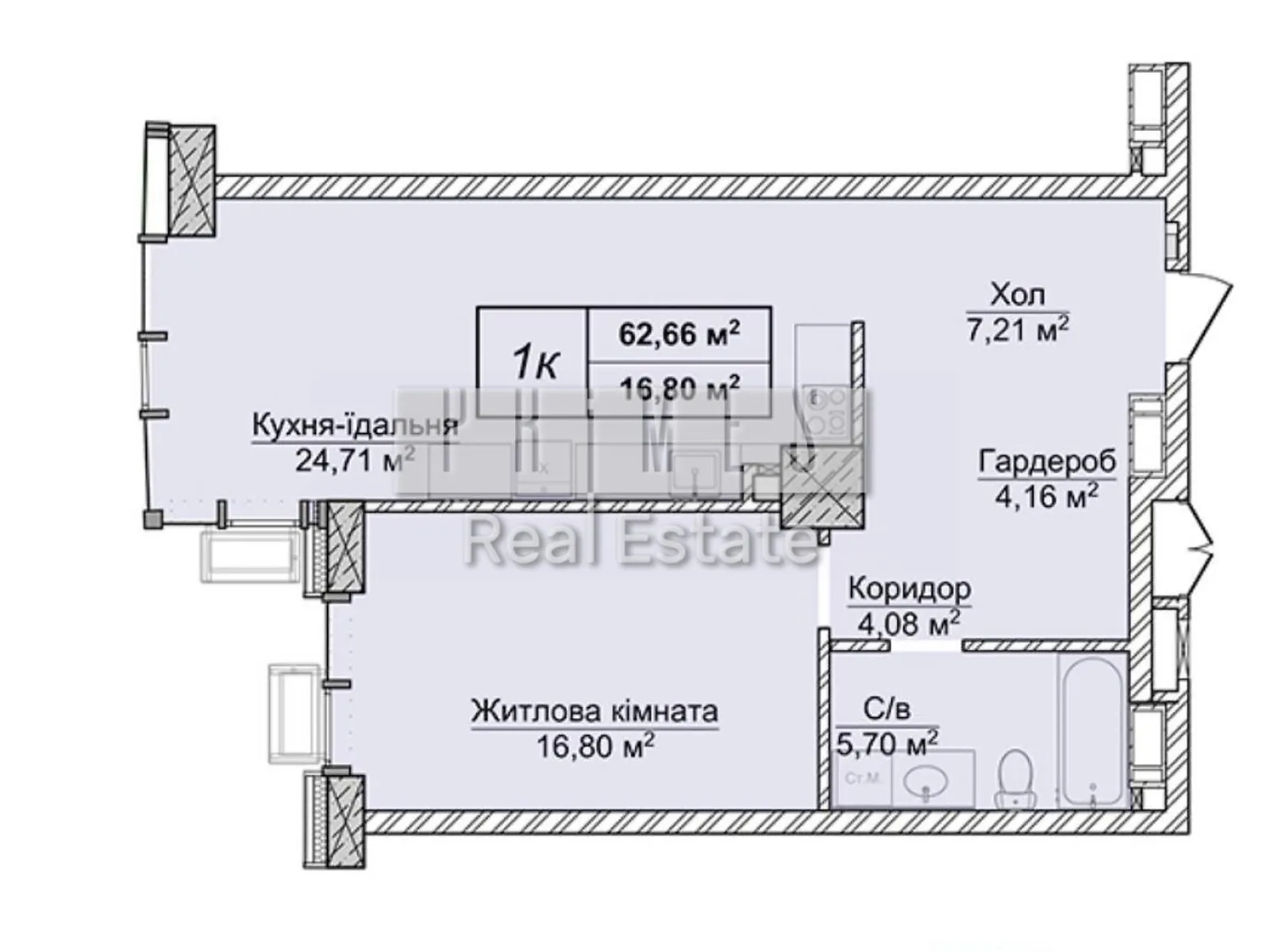 Продается 2-комнатная квартира 63 кв. м в Киеве, ул. Андрея Верхогляда(Драгомирова) - фото 1