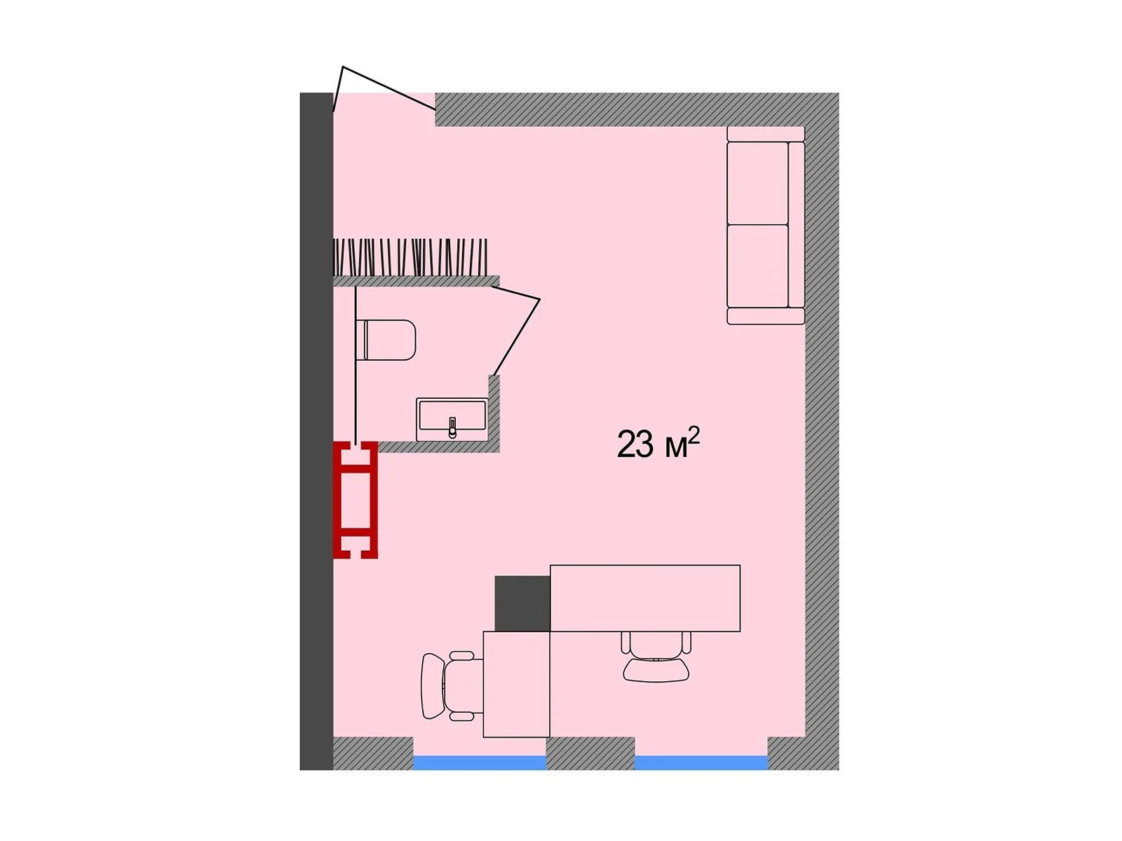 Продается офис 23 кв. м в бизнес-центре, цена: 46000 $ - фото 1