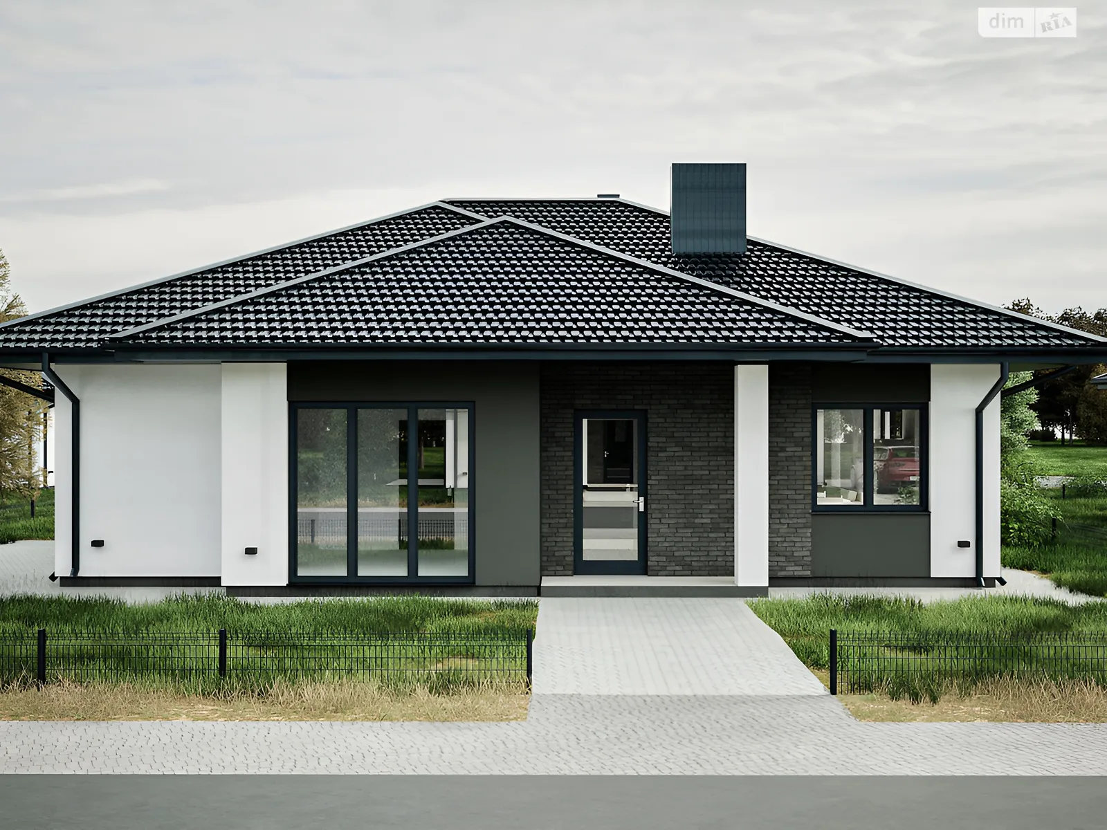 Продається одноповерховий будинок 105 кв. м з каміном, цена: 84000 $ - фото 1
