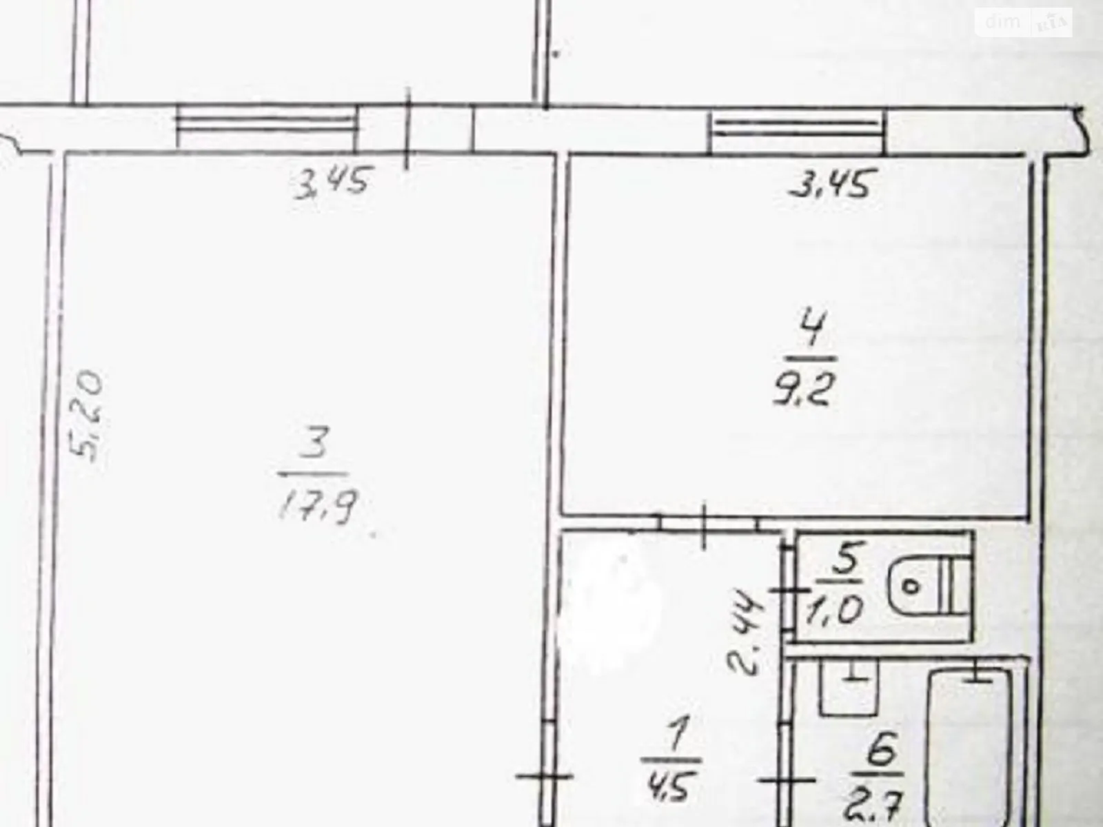 Продается 1-комнатная квартира 37.6 кв. м в Черкассах, ул. Смелянская, 128 - фото 1
