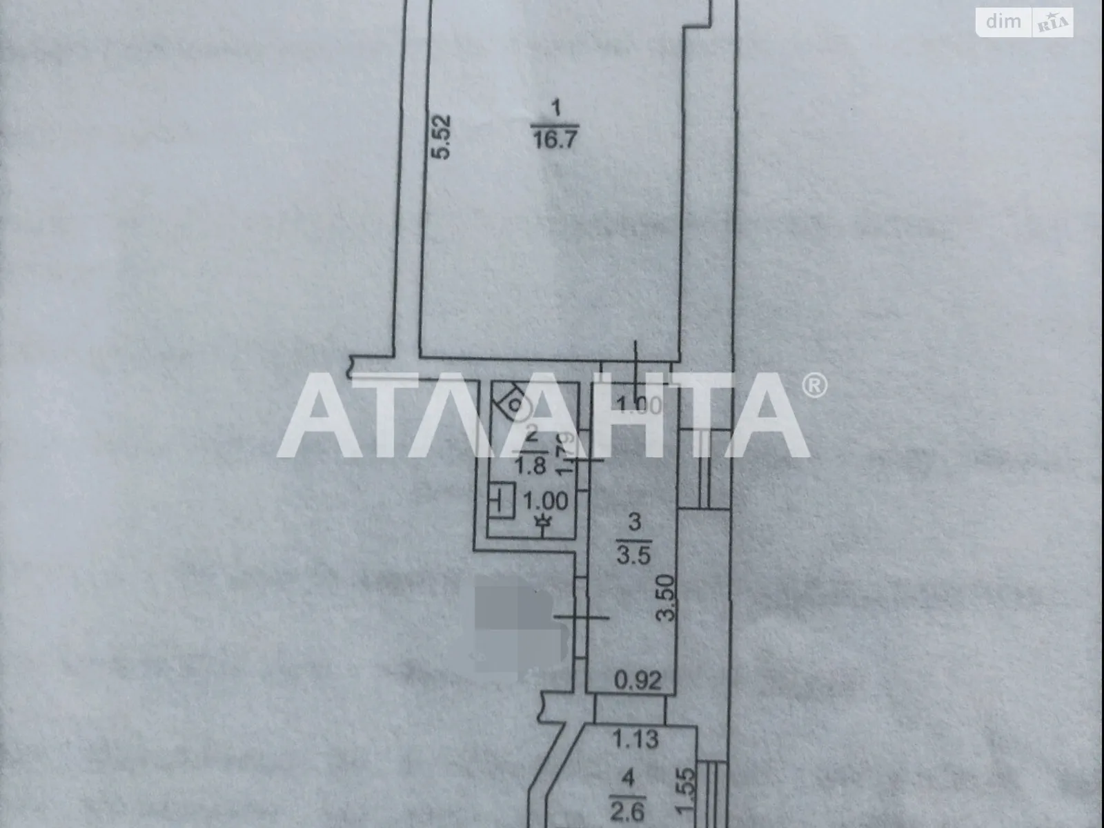 Продається 1-кімнатна квартира 24.6 кв. м у Одесі, вул. Ніжинська - фото 1