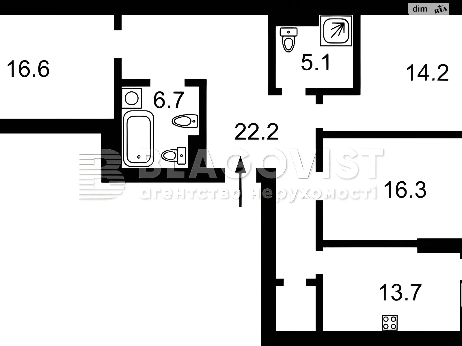 Продается 3-комнатная квартира 105 кв. м в Киеве, ул. Бульварно-Кудрявская(Воровского), 17А - фото 1