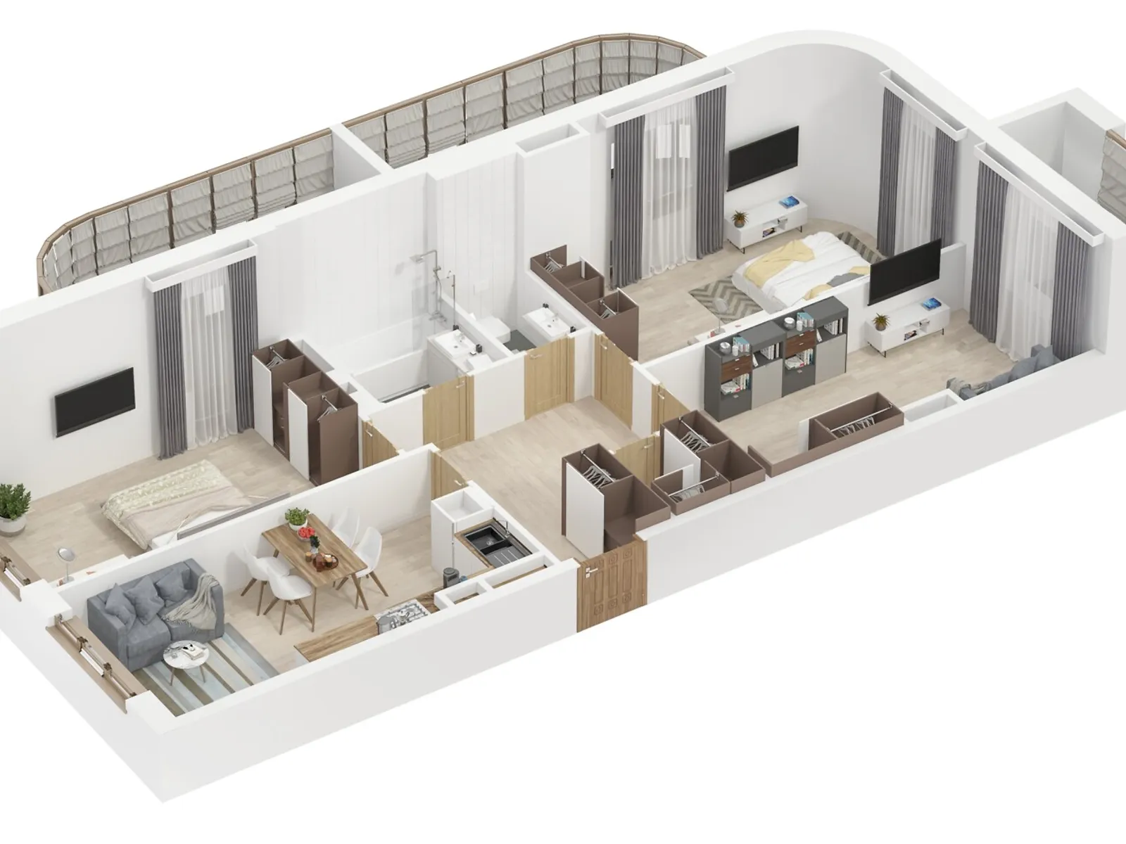 Продається 3-кімнатна квартира 106.4 кв. м у Лиманці, цена: 86500 $ - фото 1