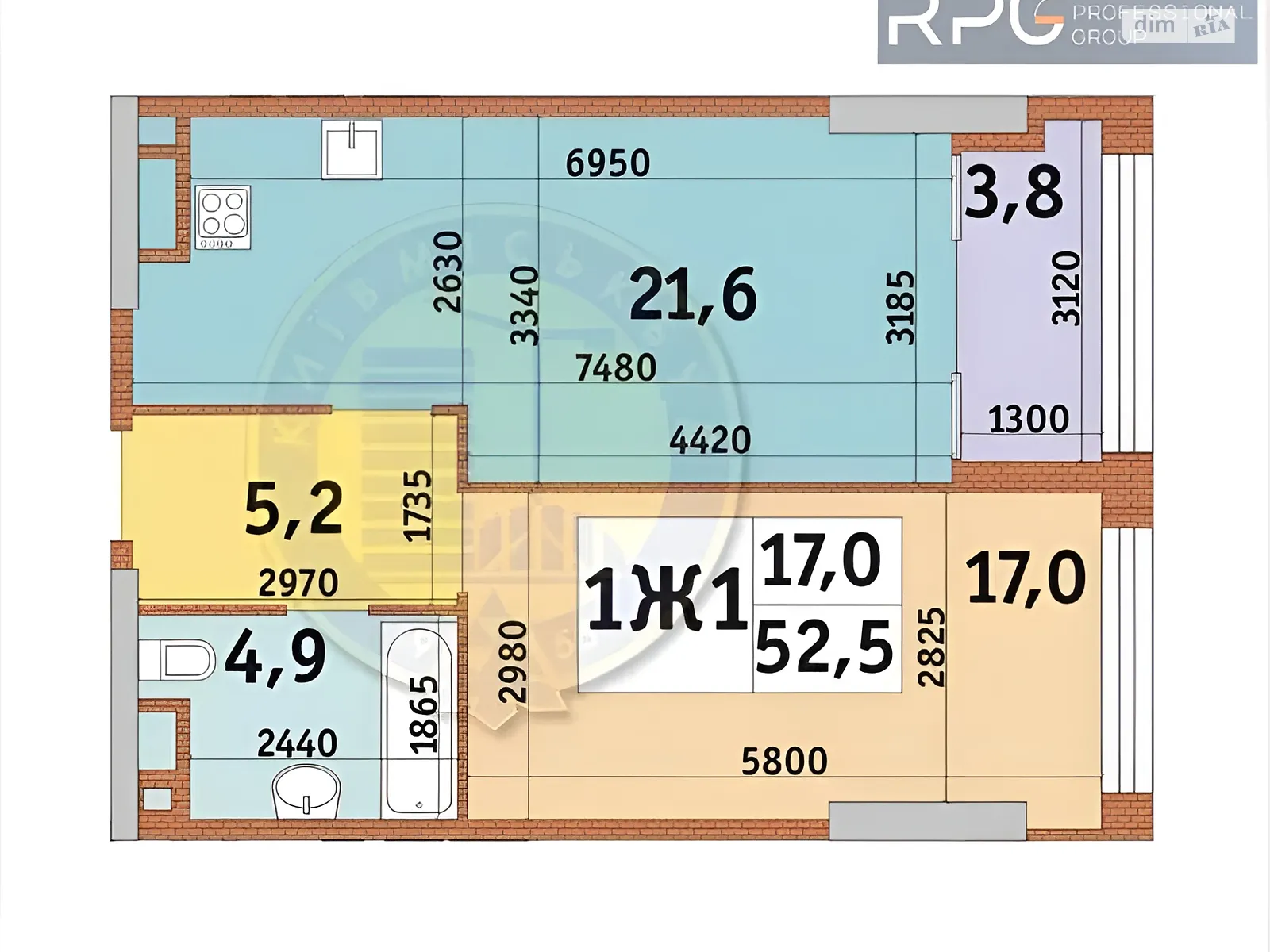 Продается 1-комнатная квартира 52.4 кв. м в Киеве, просп. Берестейский(Победы), 11 корпус 1 - фото 1