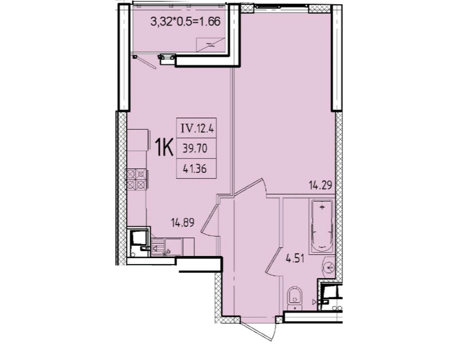 Продається 1-кімнатна квартира 41.36 кв. м у Одесі, вул. Генуезька, 1Ж - фото 1