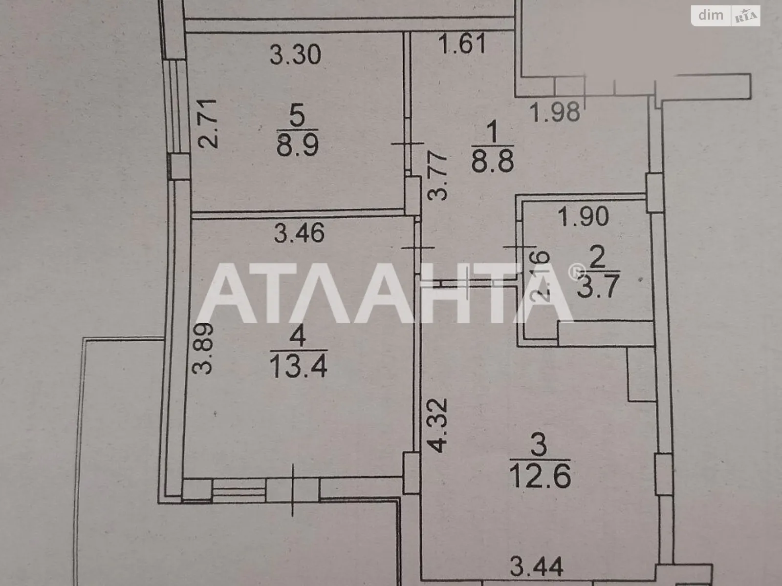 Продается 3-комнатная квартира 51 кв. м в Крыжановка, ул. Защитников Украины(Генерала Бочарова), 60Е - фото 1