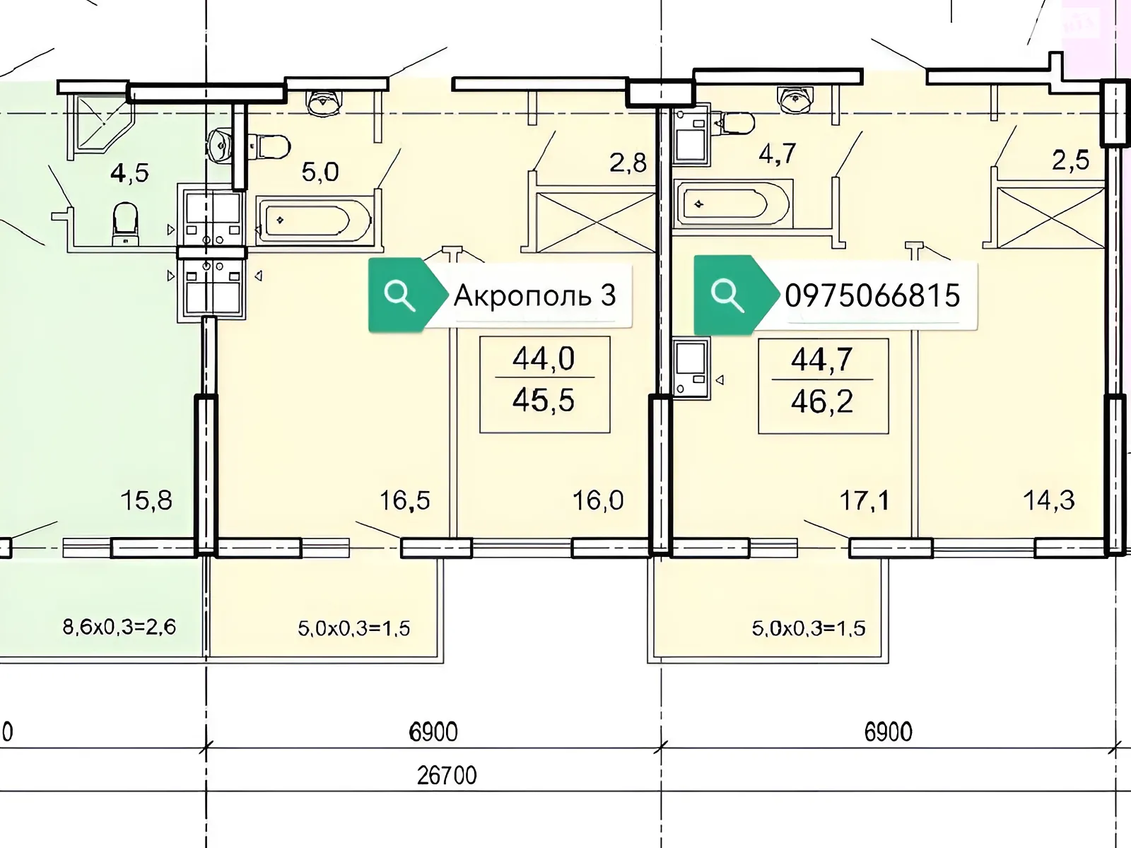 Продается 3-комнатная квартира 92 кв. м в Одессе, Фонтанская дор., 25 корпус 2 - фото 1