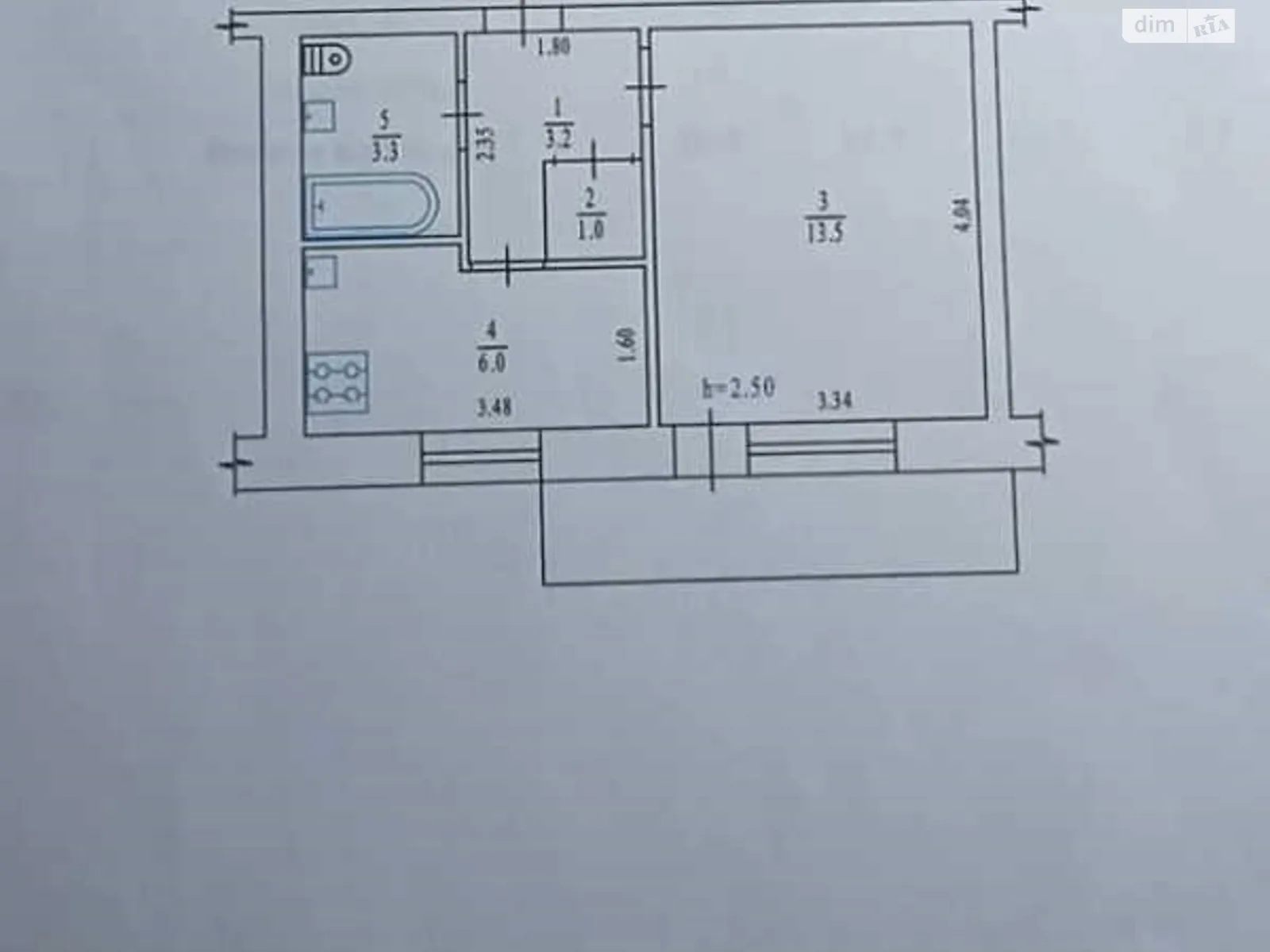 Продається 1-кімнатна квартира 31 кв. м у Полтаві, цена: 23000 $ - фото 1
