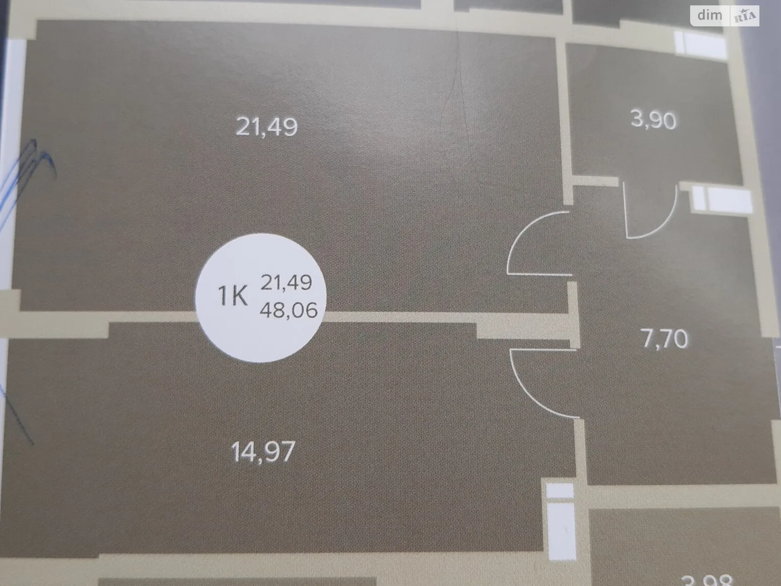 Продається 1-кімнатна квартира 49.3 кв. м у Ірпені, вул. Виговського(Суворова), 2Д/5 - фото 1
