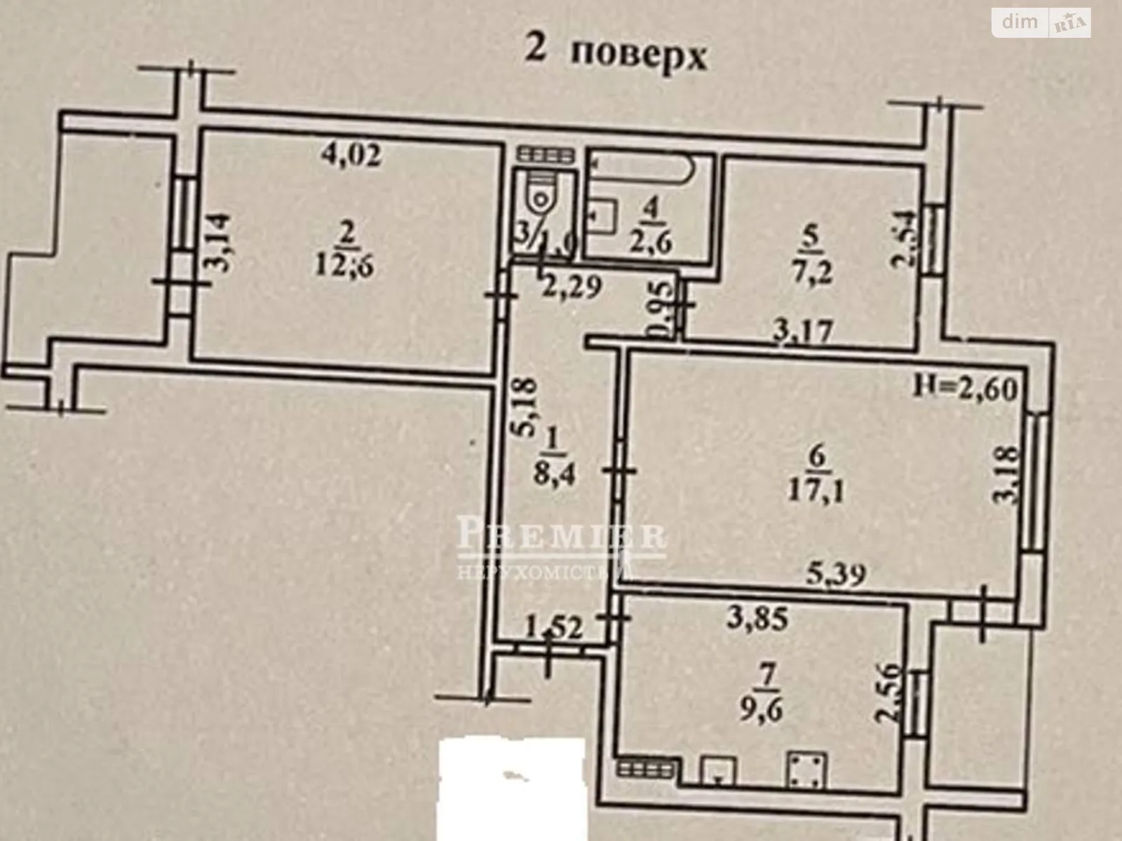 Продається 3-кімнатна квартира 62.4 кв. м у Одесі, вул. Палія Семена, 84 корпус 2 - фото 1