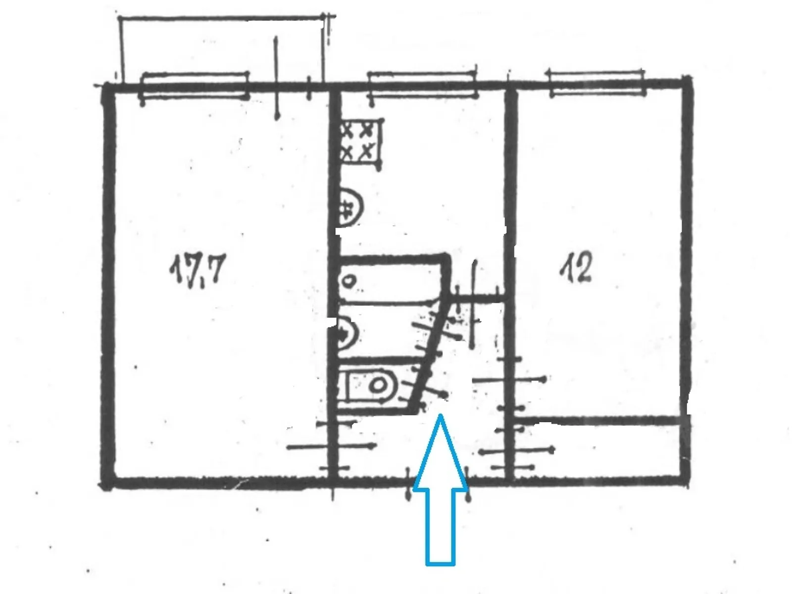 Продается 2-комнатная квартира 46 кв. м в Одессе, ул. Ицхака Рабина - фото 1