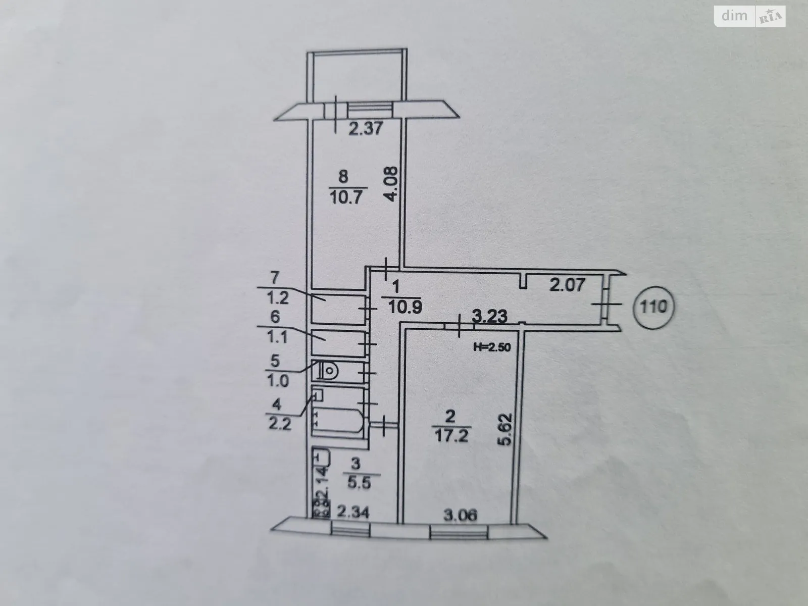 Продается 2-комнатная квартира 53 кв. м в Киеве, ул. Жмеринская, 16 - фото 1