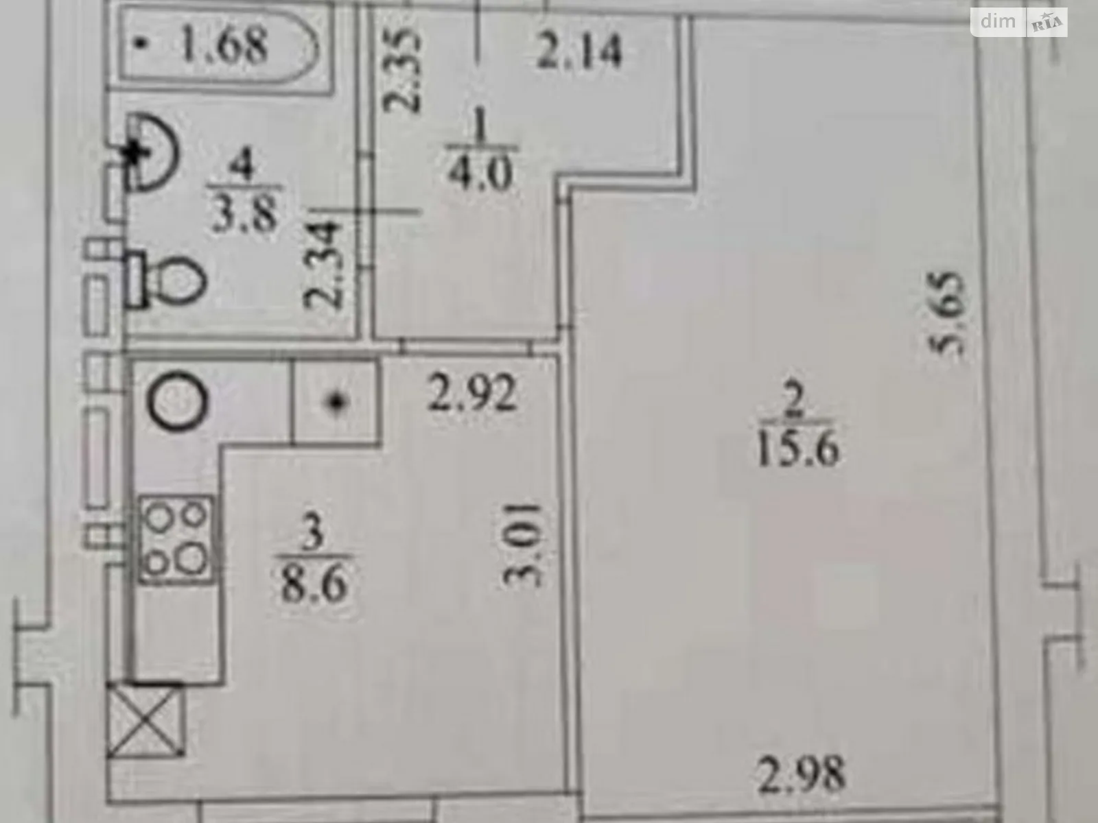 Продается 1-комнатная квартира 32 кв. м в Петропавловской Борщаговке, ул. Садовая, 51Б - фото 1