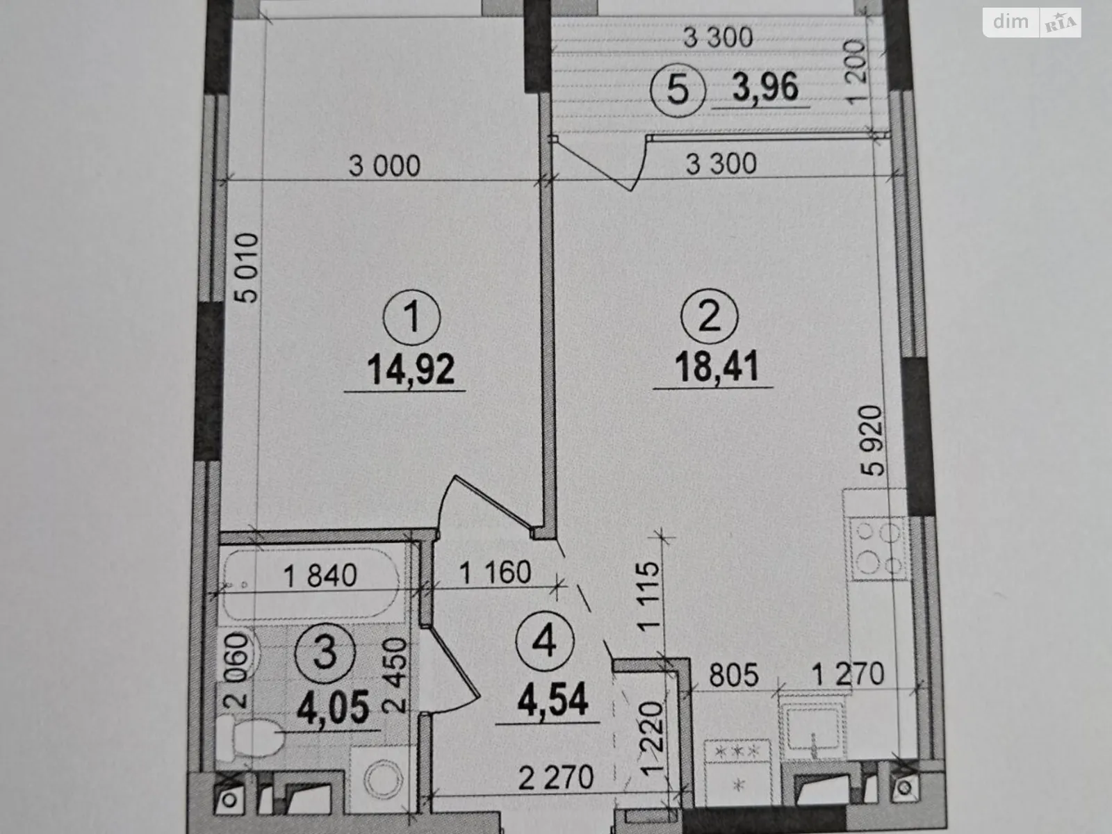 Продается 1-комнатная квартира 45.7 кв. м в Киеве, цена: 60000 $ - фото 1