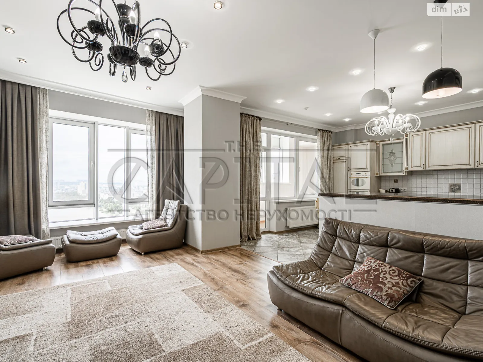 Продается 3-комнатная квартира 145 кв. м в Киеве, наб. Оболонская, 1 - фото 1