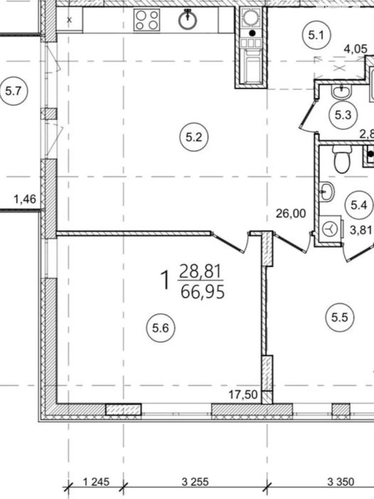 Продається 2-кімнатна квартира 68.3 кв. м у Львові, вул. Під Голоском, 16А - фото 1