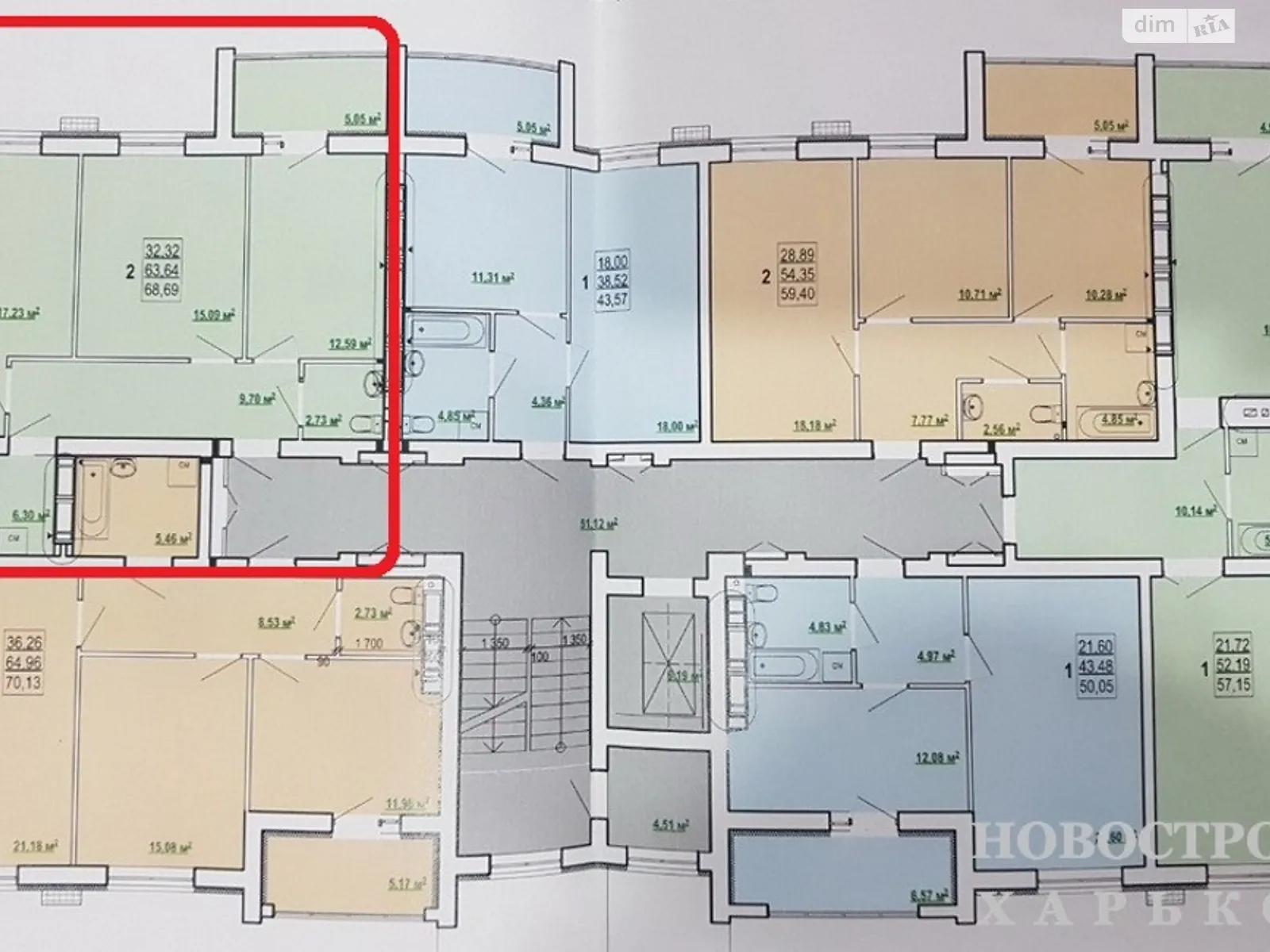 Продается 2-комнатная квартира 65 кв. м в Харькове, просп. Победы, 86 - фото 1