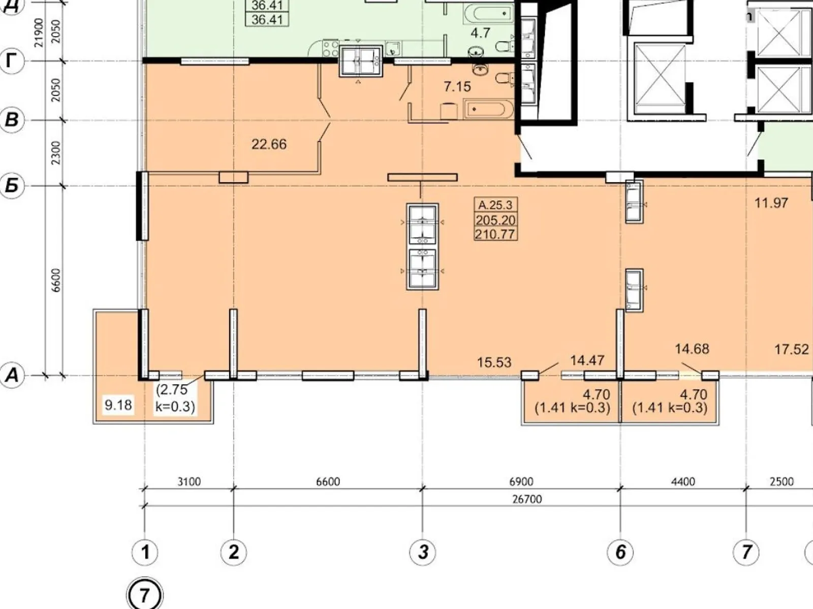 Продається 4-кімнатна квартира 211 кв. м у Одесі, Фонтанська дор., 25 - фото 1