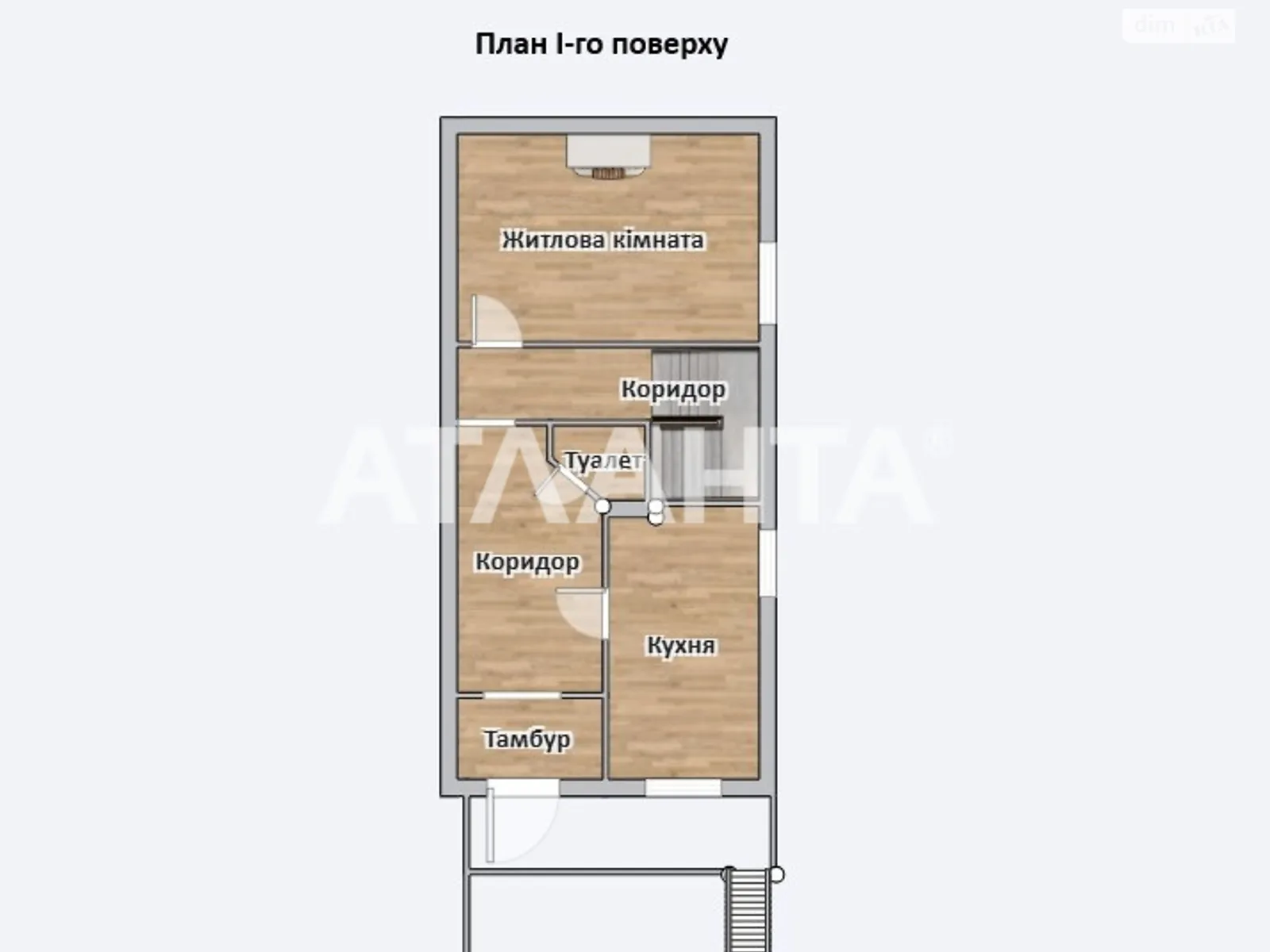 Продается часть дома 140.4 кв. м с камином, цена: 85000 $ - фото 1
