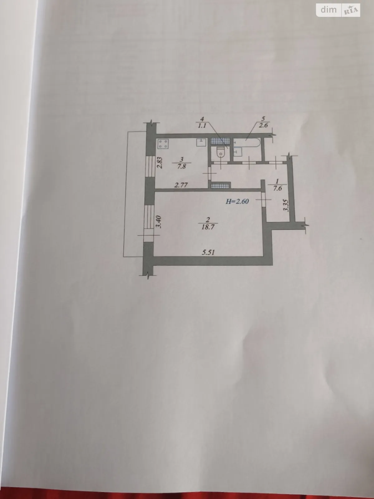 Продається 1-кімнатна квартира 40 кв. м у, цена: 32000 $ - фото 1