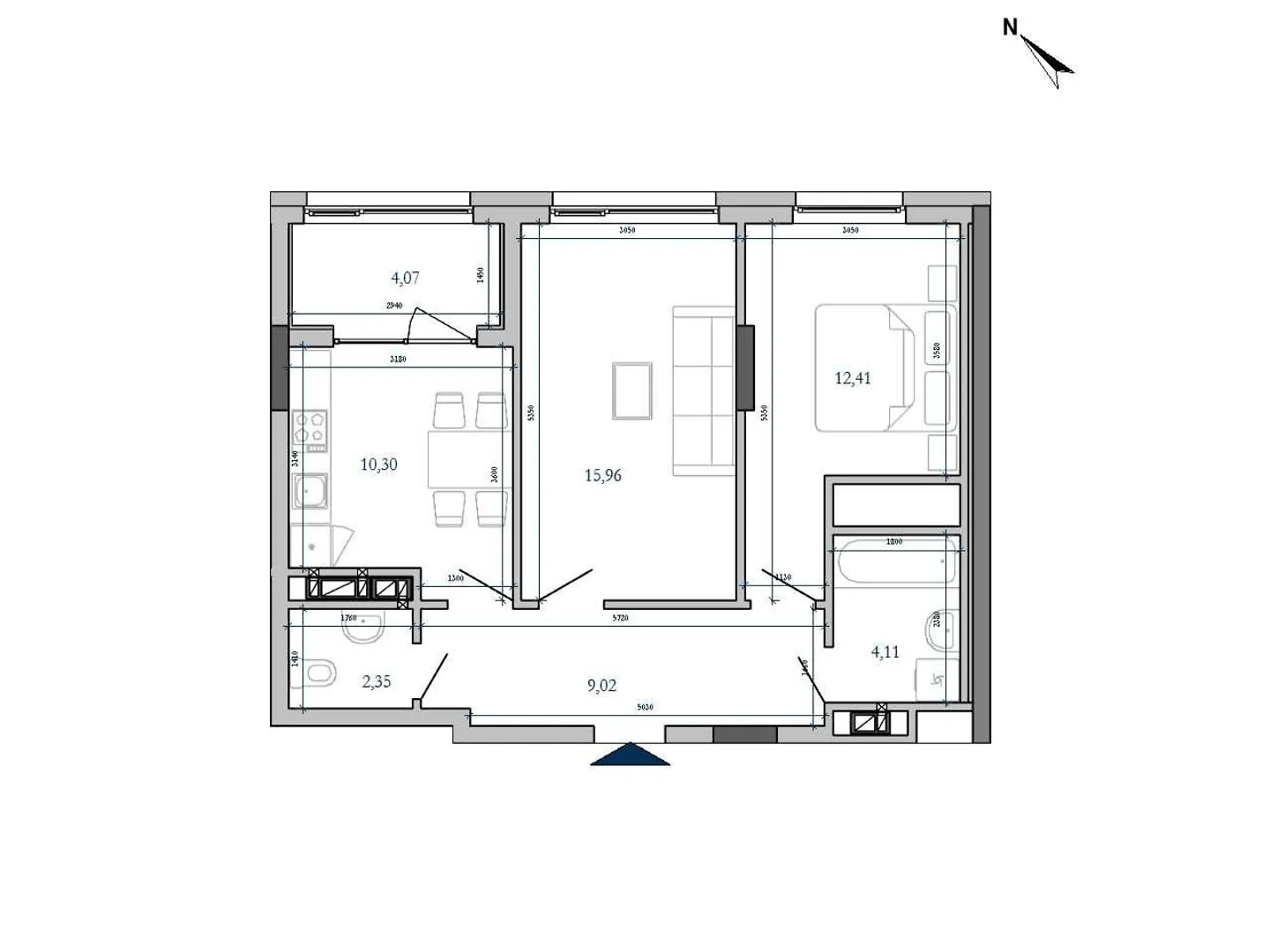 Продается 2-комнатная квартира 58.22 кв. м в Львове, ул. Мучная, 32 - фото 1