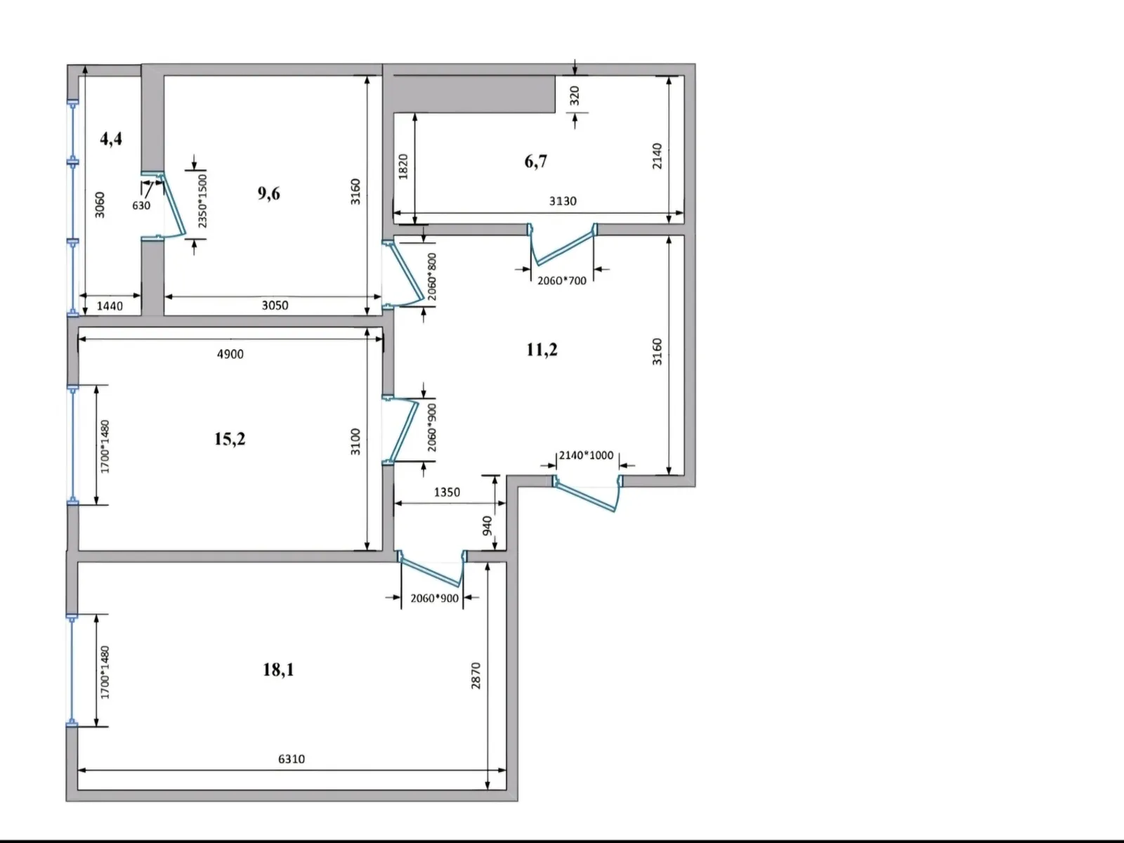 Продається 2-кімнатна квартира 63.4 кв. м у Києві, цена: 125000 $ - фото 1