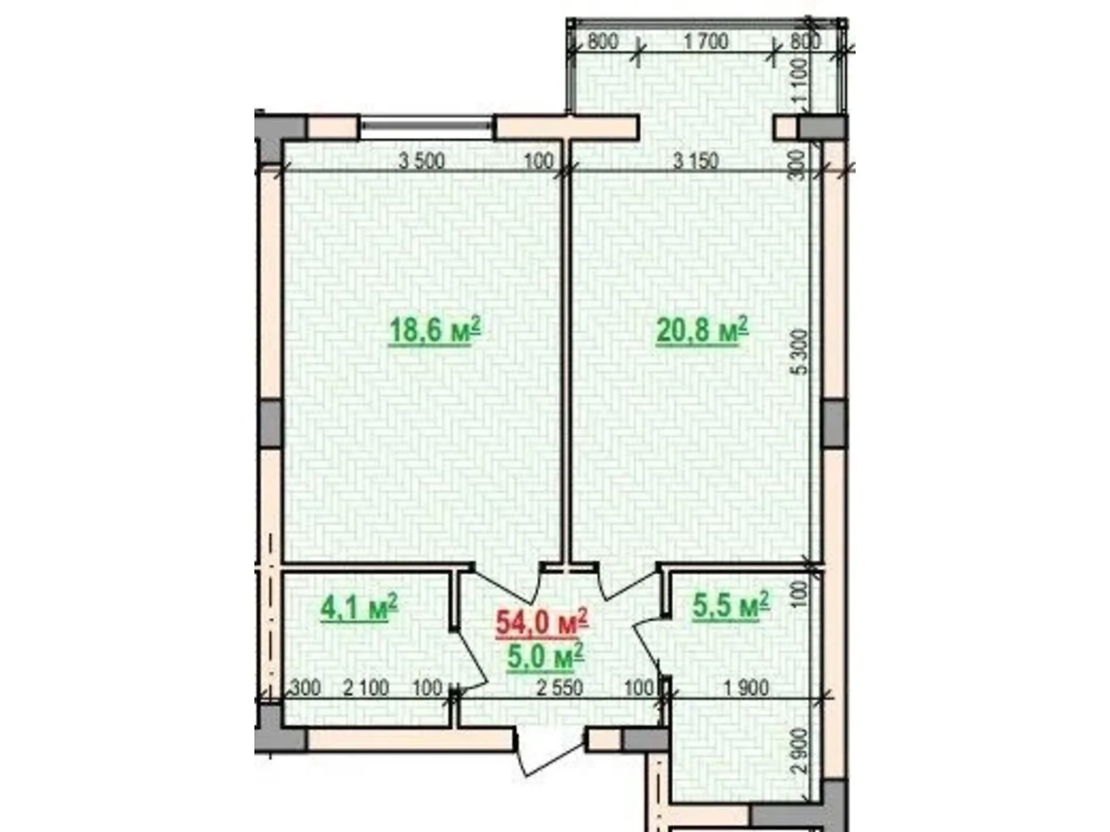 Продається 1-кімнатна квартира 54 кв. м у Житомирі, вул. Народицька, 4 - фото 1