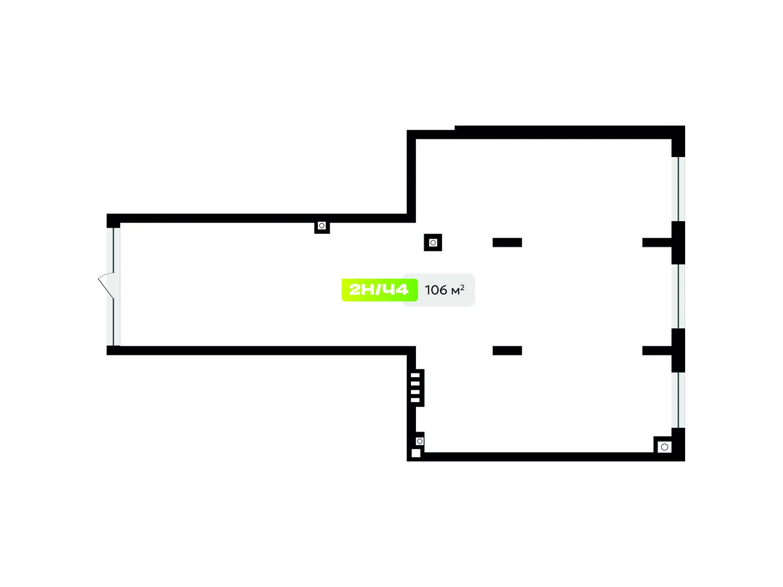Продается офис 106 кв. м в бизнес-центре, цена: 233200 $ - фото 1