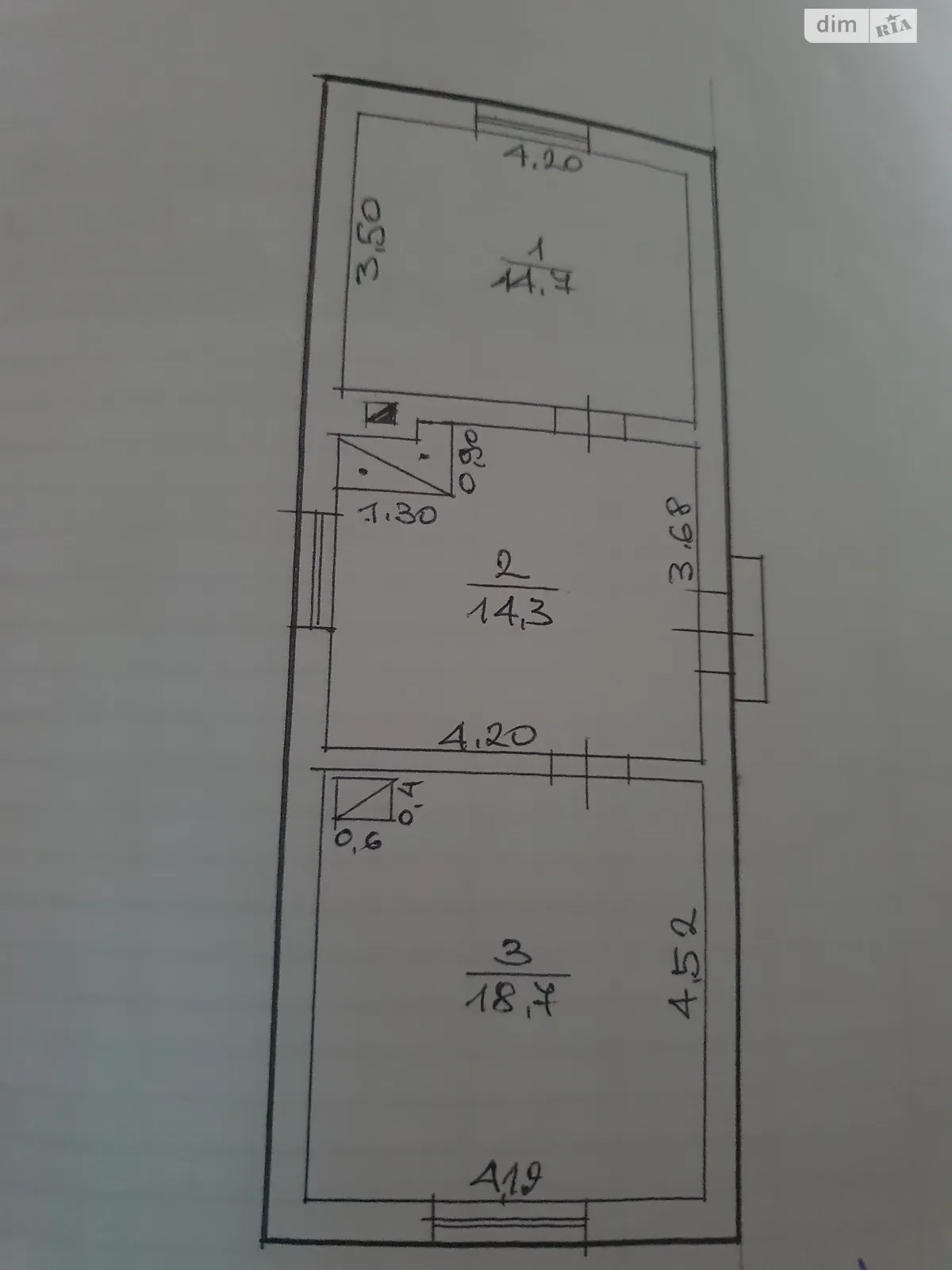 Продається одноповерховий будинок 48 кв. м з ділянкою, цена: 14500 $ - фото 1