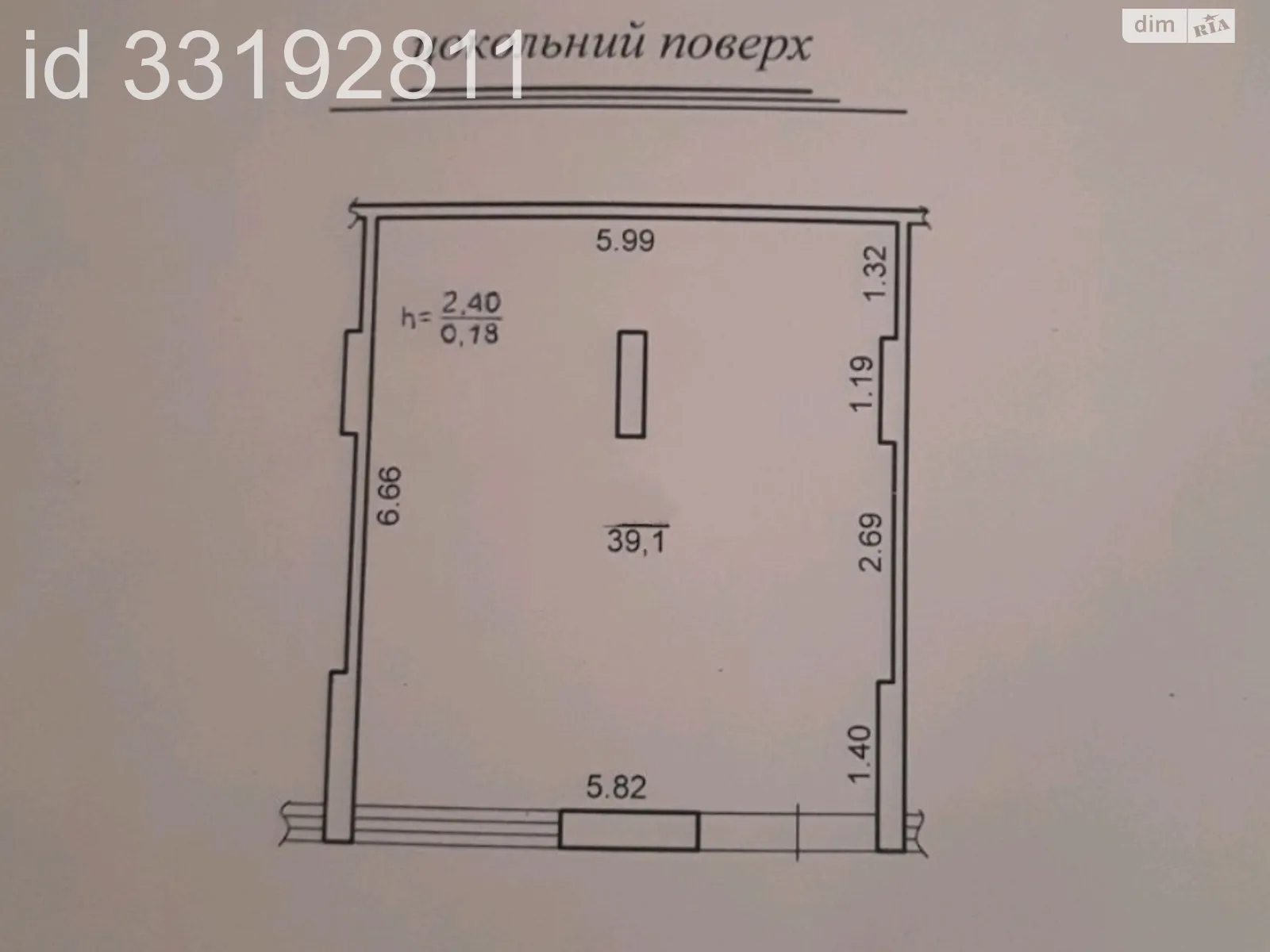 Продається приміщення вільного призначення 39.1 кв. м в 10-поверховій будівлі, цена: 88500 $ - фото 1