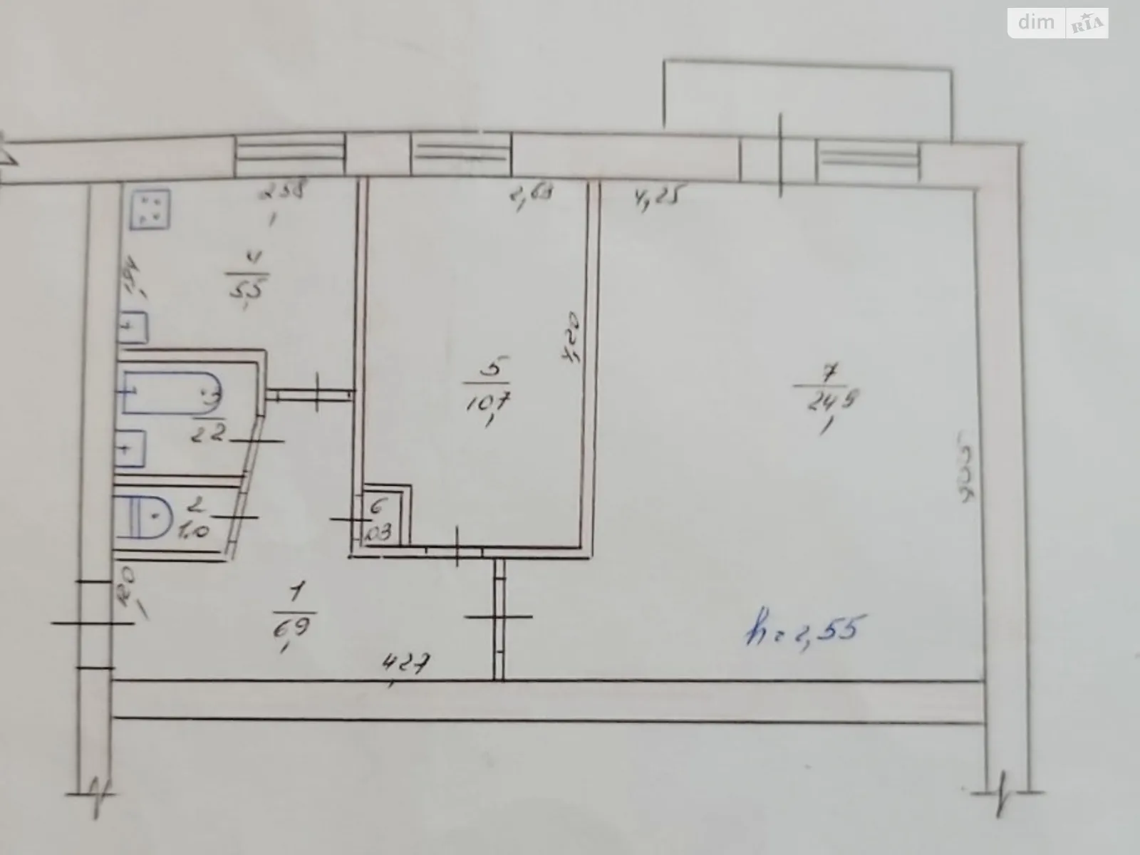 Продается 2-комнатная квартира 52 кв. м в Староконстантинове, ул. Авиаторов(Попова), 13 - фото 1