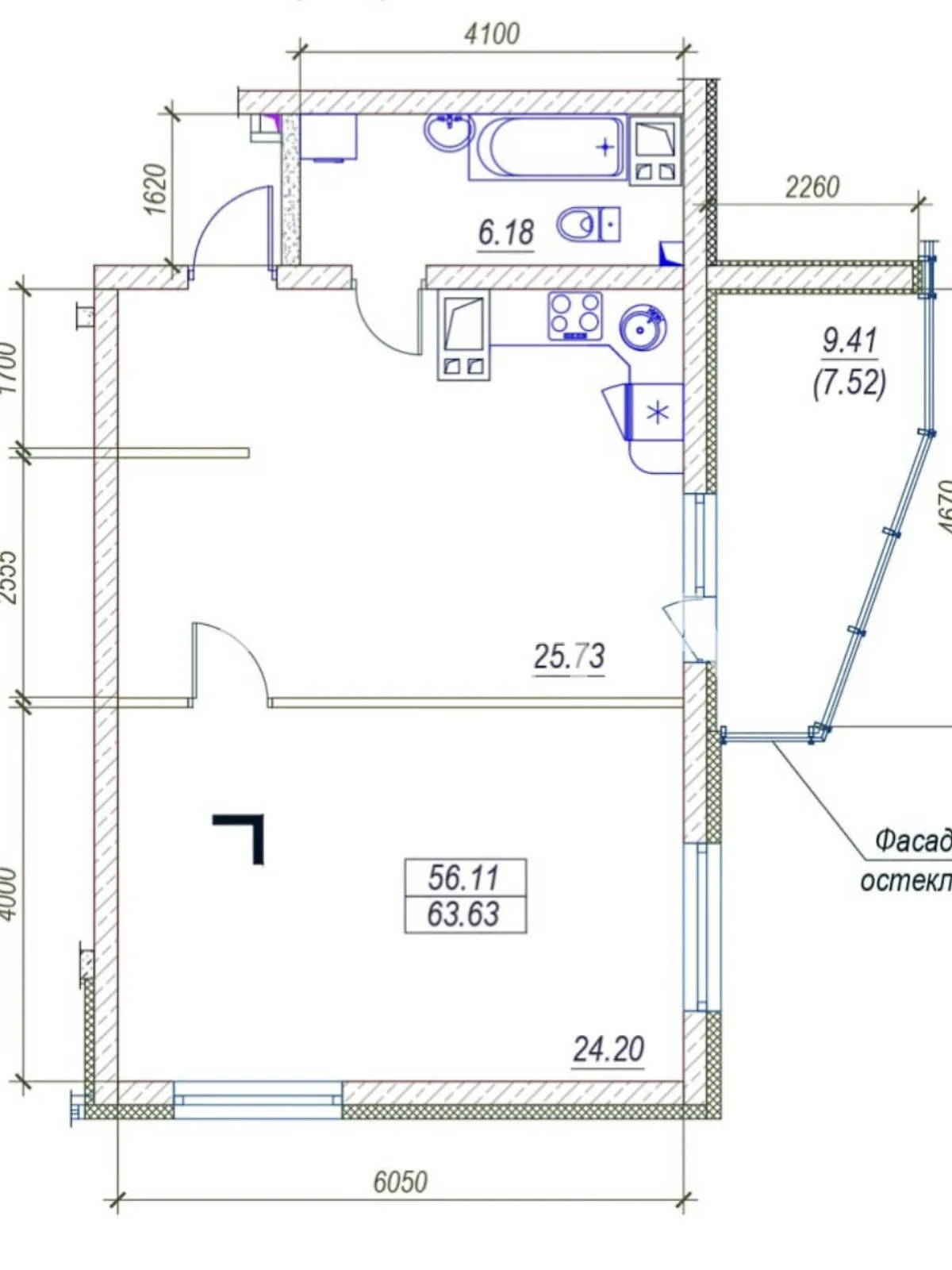 Продается 2-комнатная квартира 63.63 кв. м в Одессе, ул. Среднефонтанская - фото 1