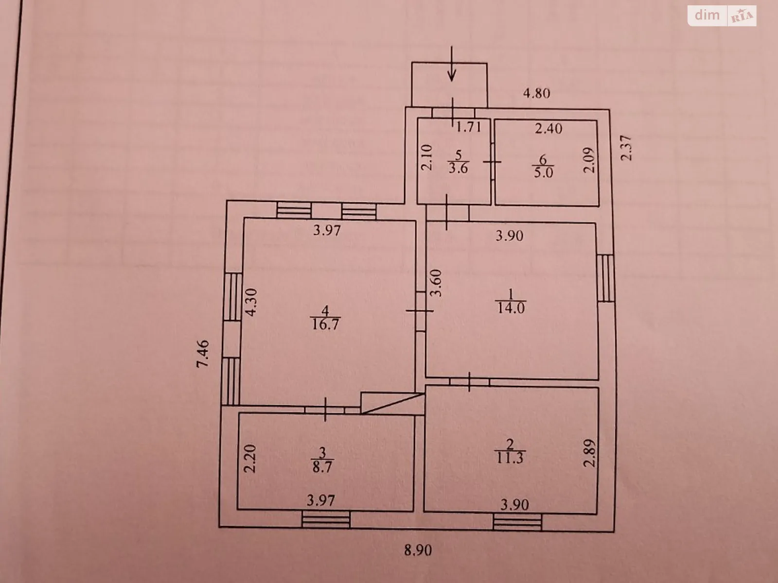 Продается одноэтажный дом 56 кв. м с бассейном, цена: 34000 $ - фото 1