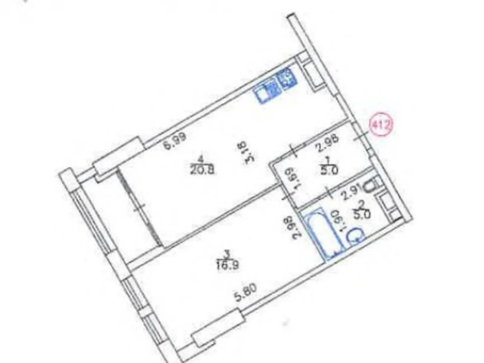 Продается 1-комнатная квартира 51.4 кв. м в Киеве, просп. Берестейский(Победы), 11 корпус 3 - фото 1