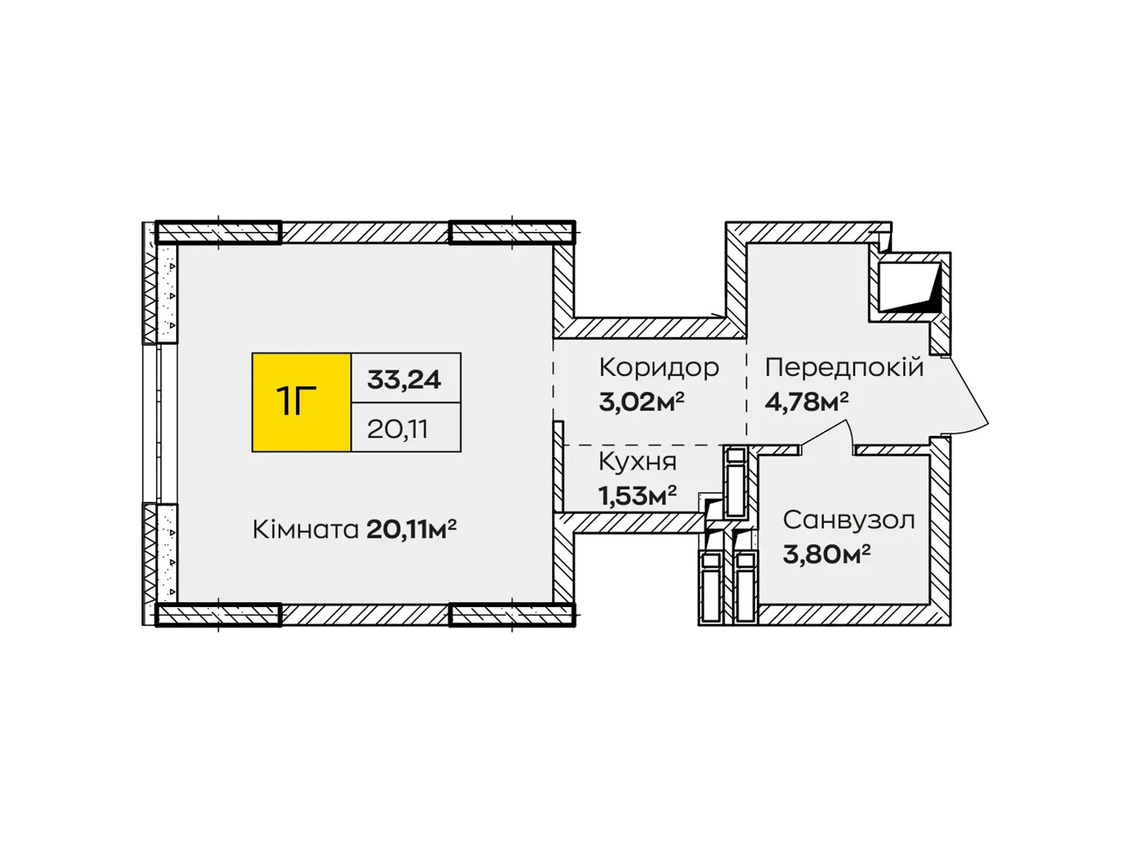 Продается 1-комнатная квартира 33 кв. м в Киеве, ул. Ивана Кочерги, 17А - фото 1