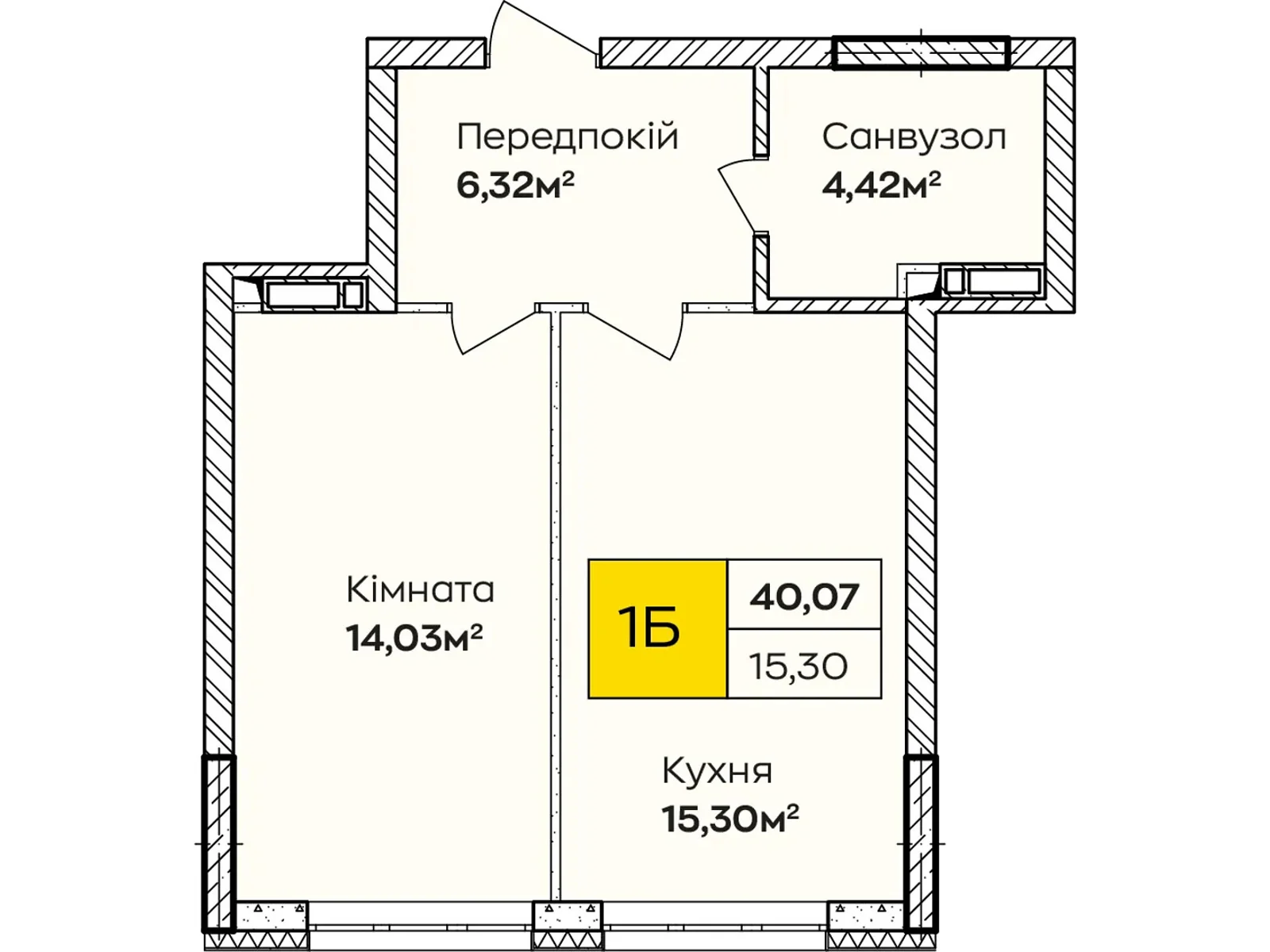 Продается 1-комнатная квартира 40 кв. м в Киеве, ул. Ивана Кочерги, 17А - фото 1