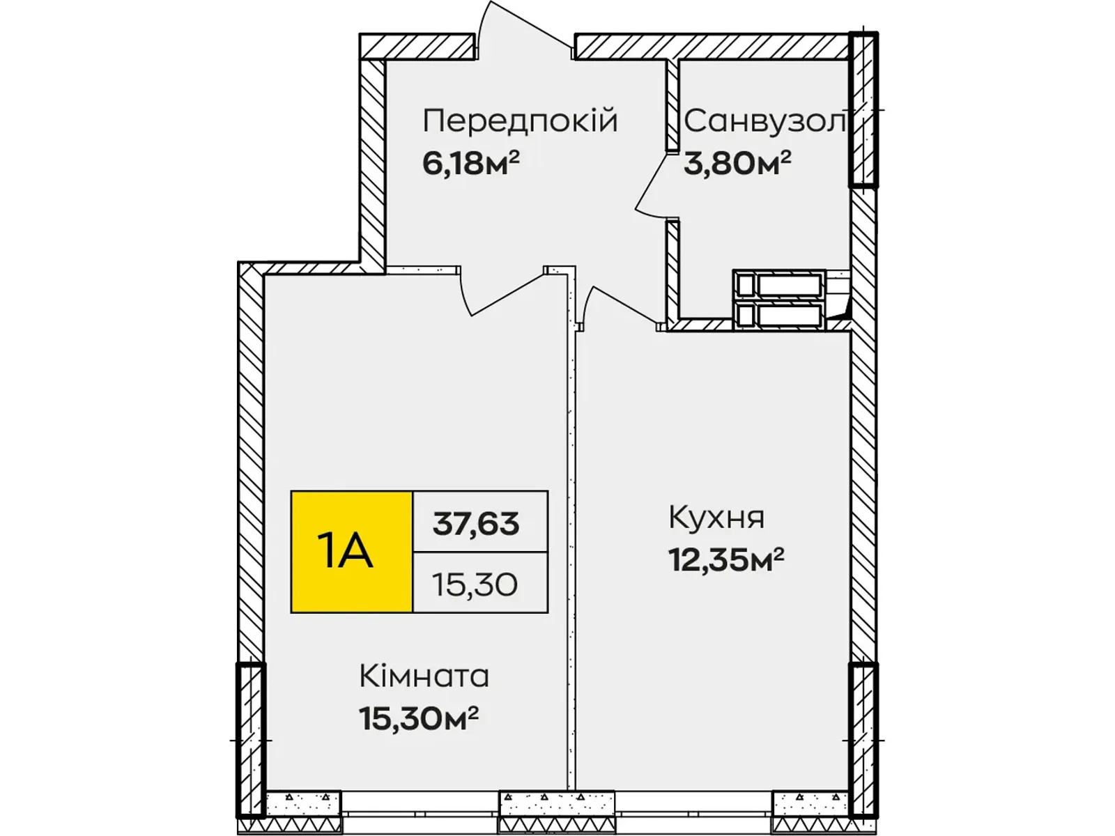 Продається 1-кімнатна квартира 38 кв. м у Києві, вул. Івана Кочерги, 17А - фото 1