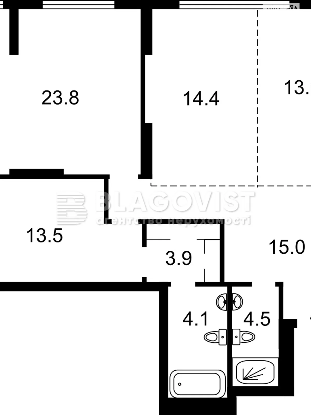 Продается 3-комнатная квартира 93 кв. м в Киеве, ул. Дегтяревская, 17 корпус 1 - фото 1