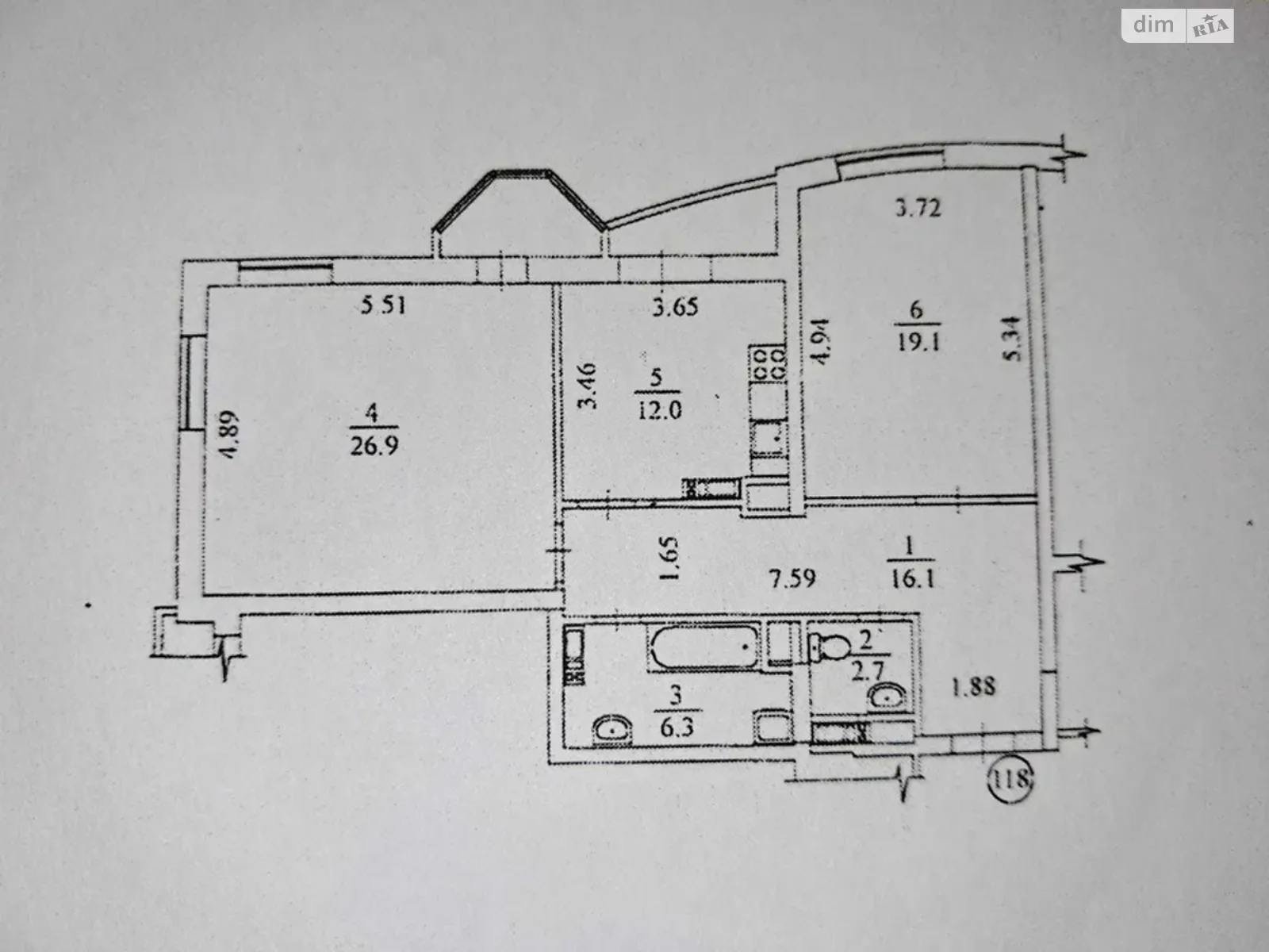 Продается 2-комнатная квартира 84 кв. м в Киеве, ул. Олевская, 9 - фото 1