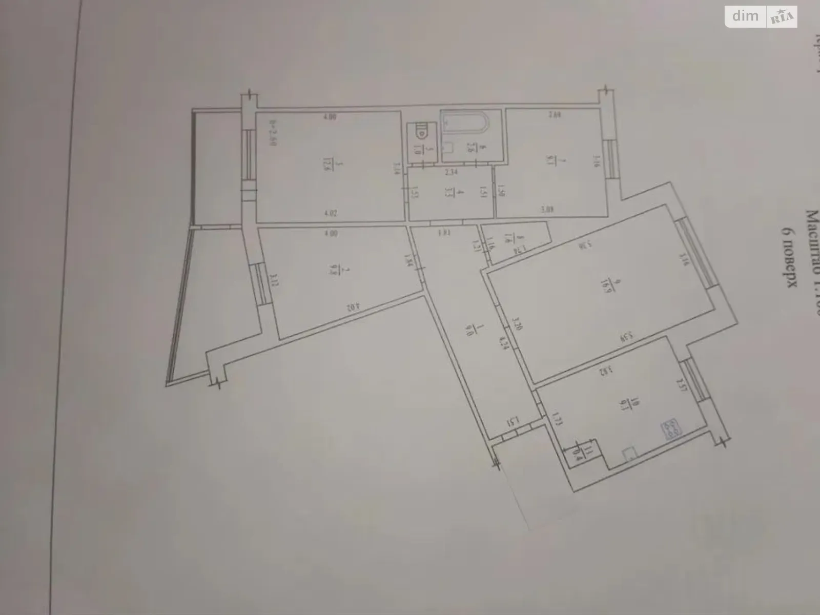 Продається 4-кімнатна квартира 84 кв. м у Полтаві, вул. Володимира Івасюка(Головка) - фото 1