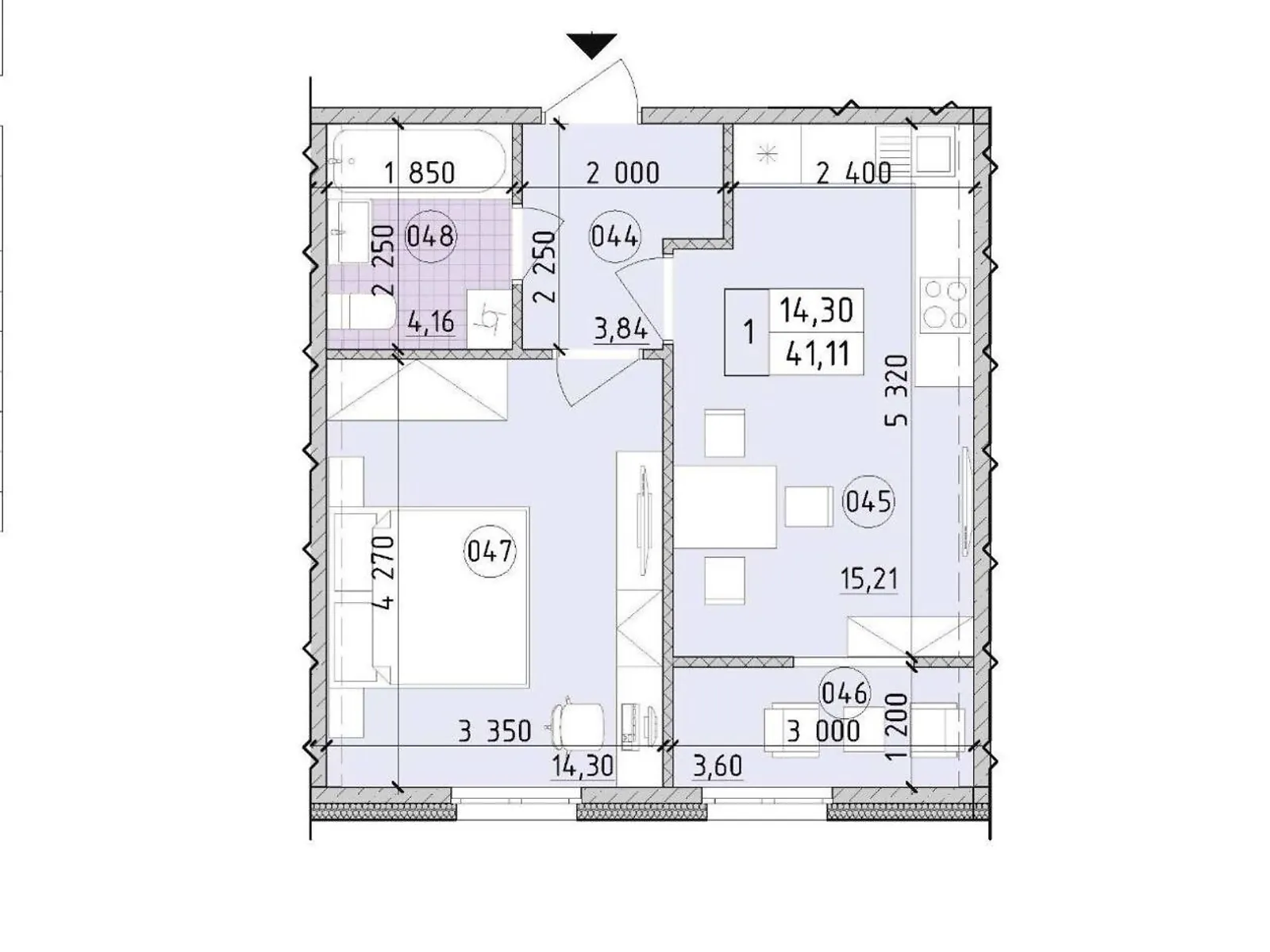 Продается 1-комнатная квартира 41 кв. м в Киеве, ул. Михаила Максимовича, 28Е - фото 1