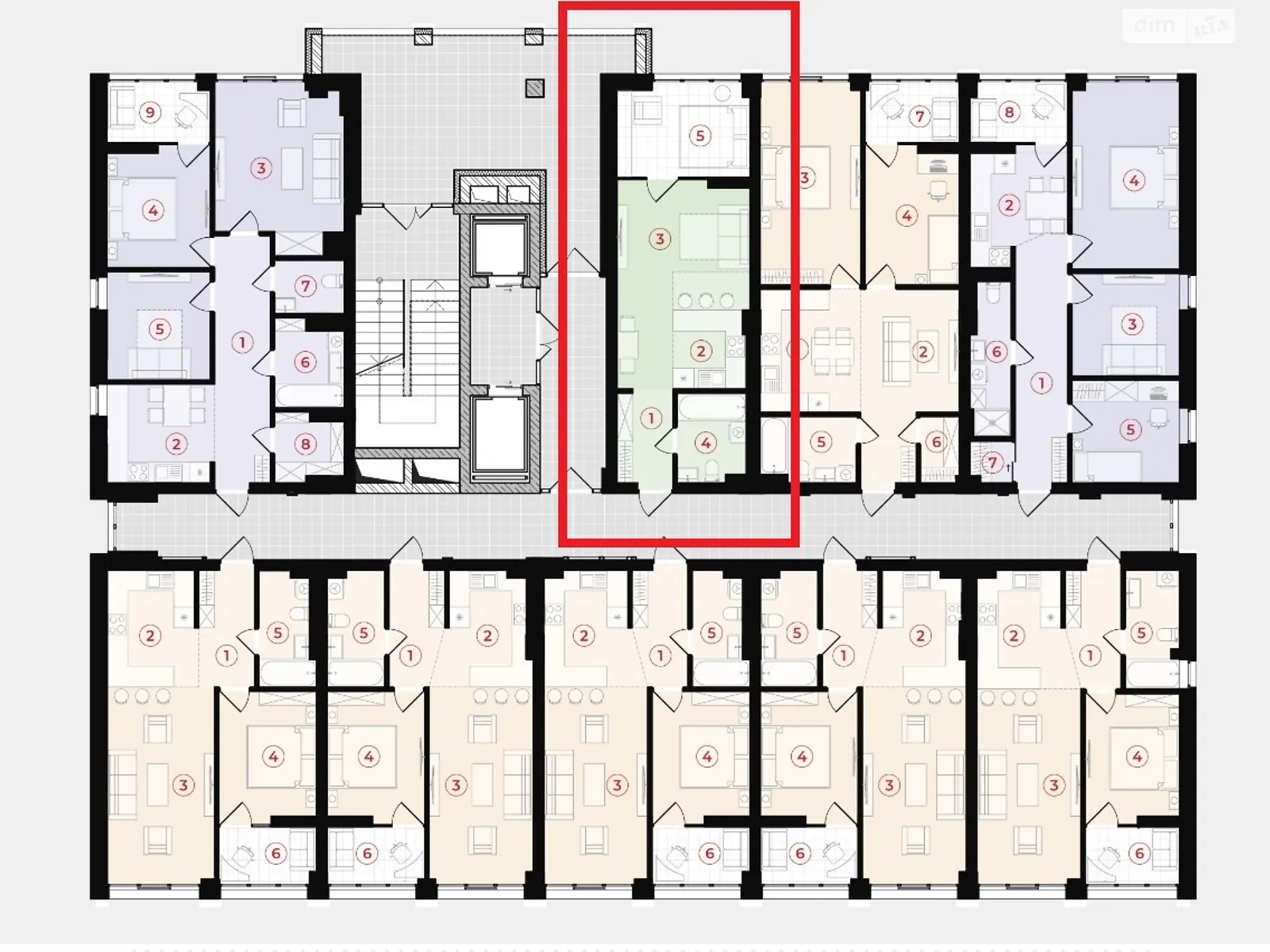 Продається 1-кімнатна квартира 41.4 кв. м у Івано-Франківську, вул. Сонячна, 56 - фото 1