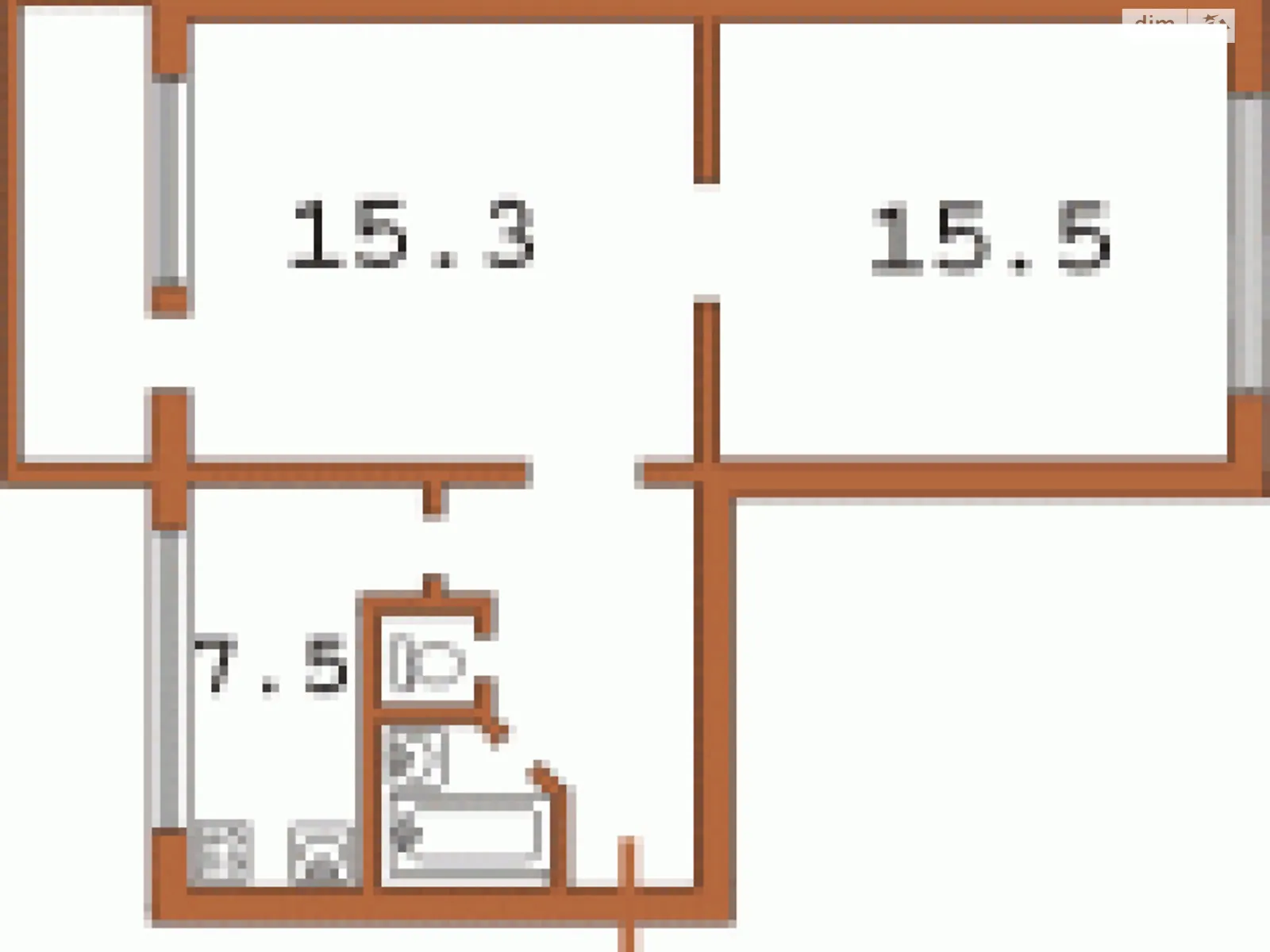 Продається 2-кімнатна квартира 42 кв. м у Києві, цена: 45000 $ - фото 1