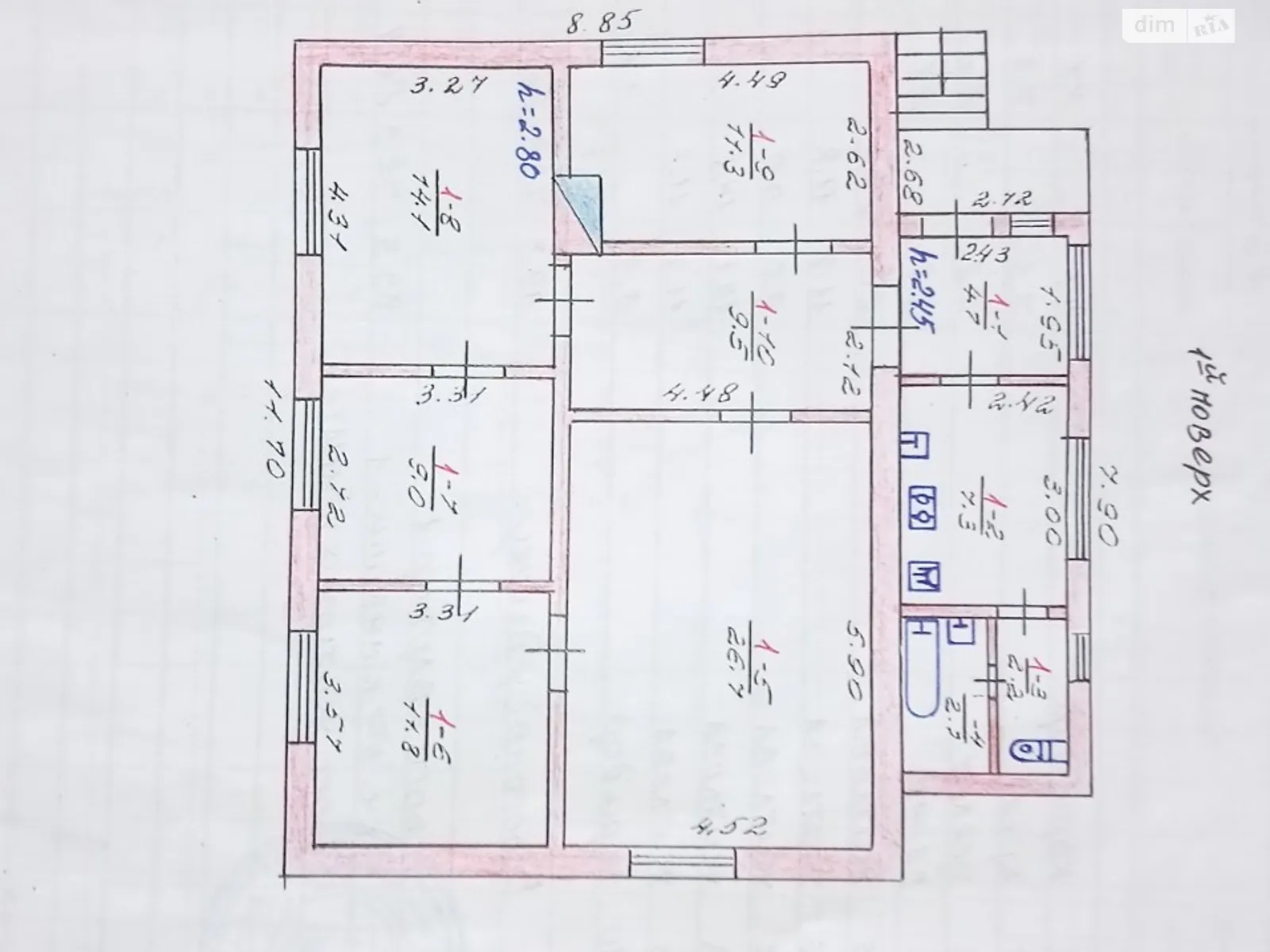 Продається одноповерховий будинок 99.3 кв. м з каміном, цена: 60000 $ - фото 1