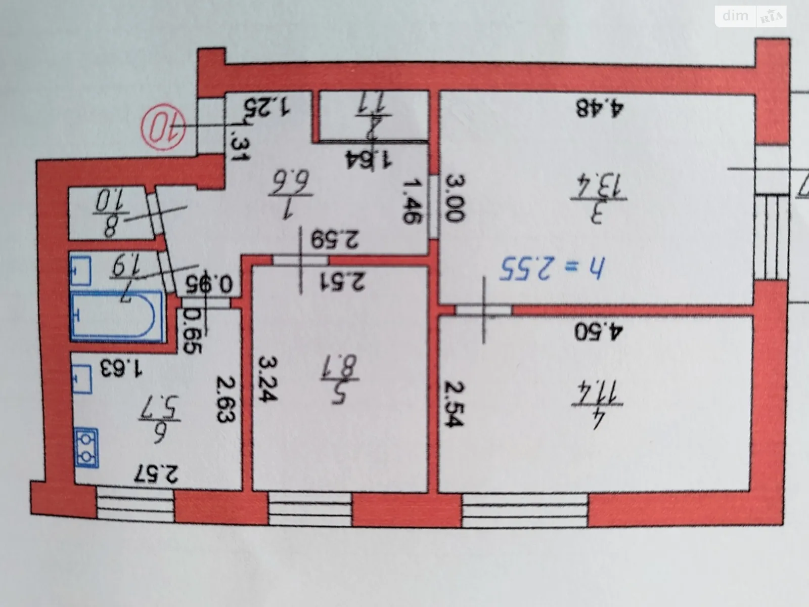 Продається 3-кімнатна квартира 49.9 кв. м у, цена: 35000 $ - фото 1